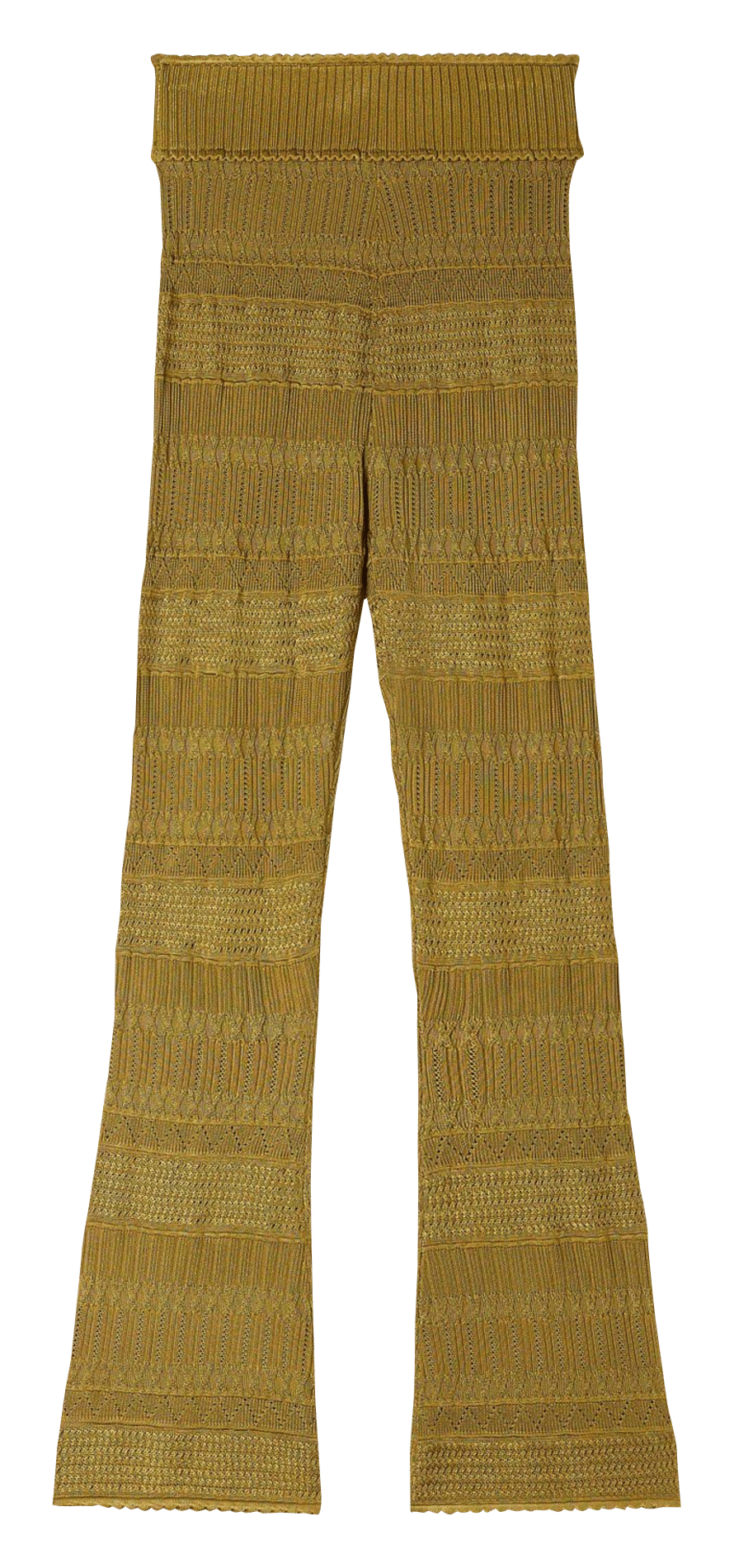 Pantalon en maille évasé SANDRO Vert