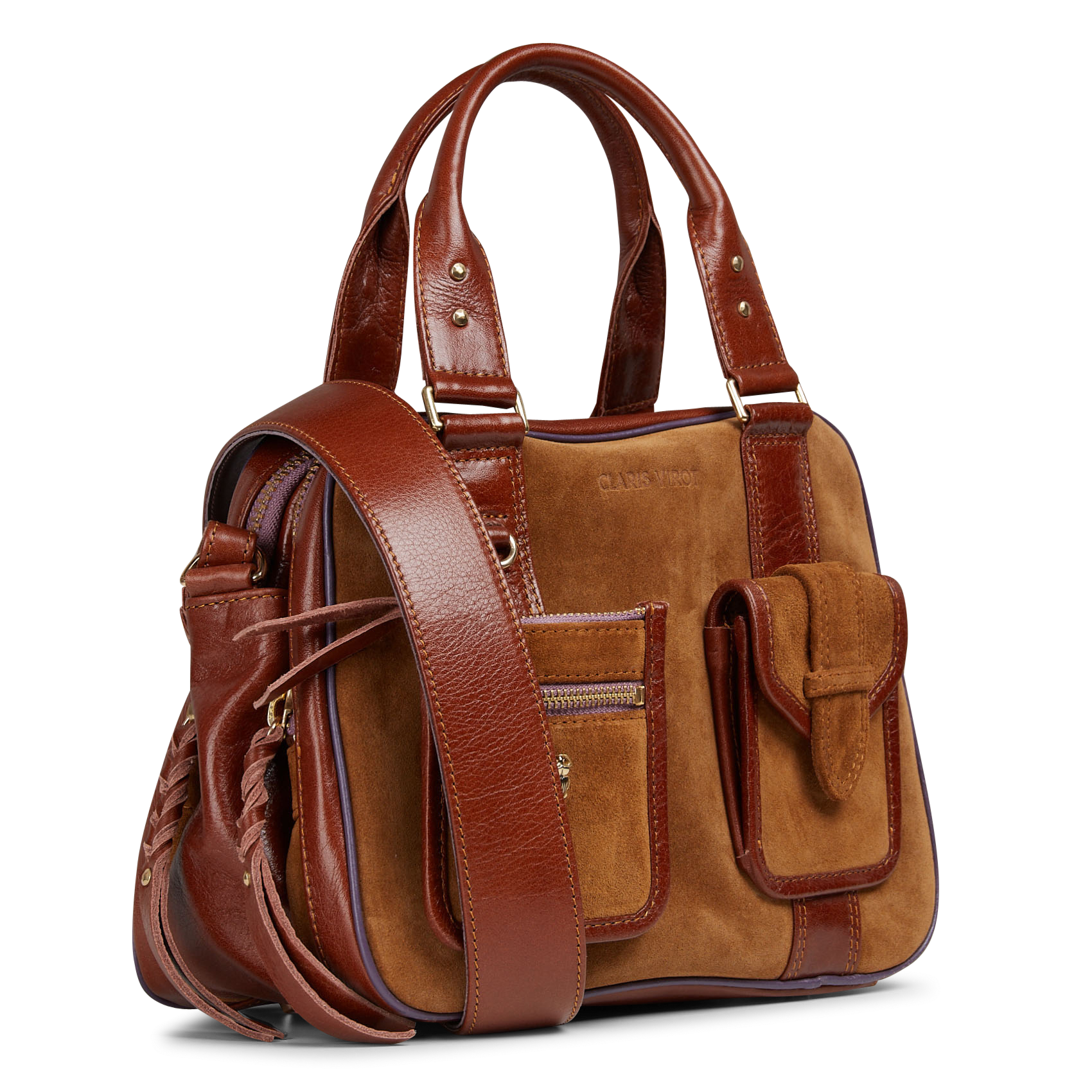 Brieftasche aus Leder CLARIS VIROT Braun