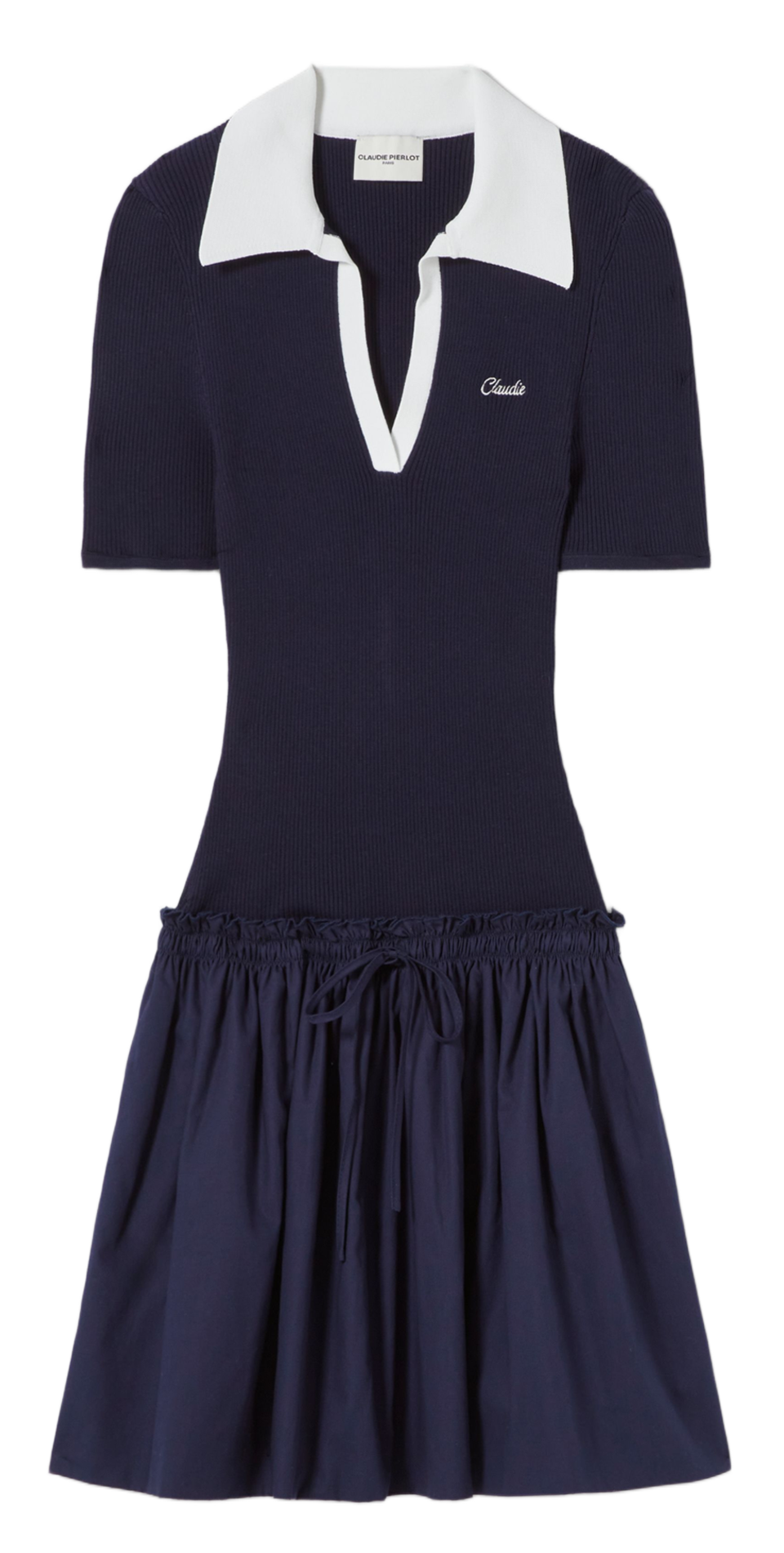 Robe courte en maille CLAUDIE PIERLOT Bleu