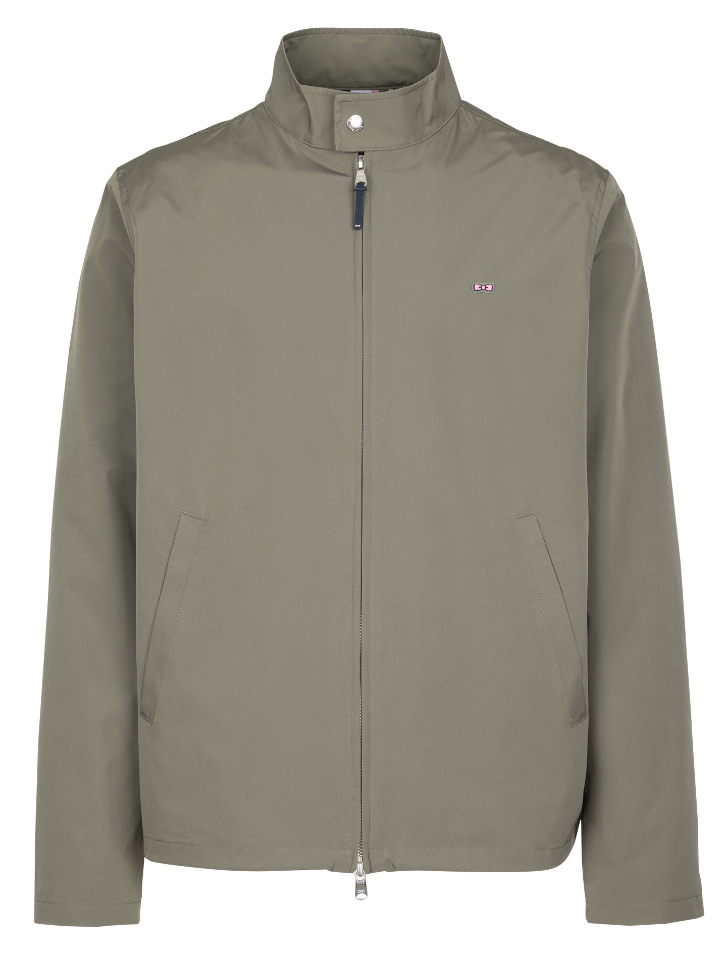 Straight high-neck jacket EDEN PARK Khaki