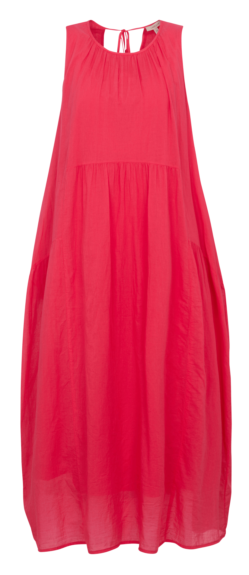 Lage, wijde katoenen jurk HUMILITY Rood