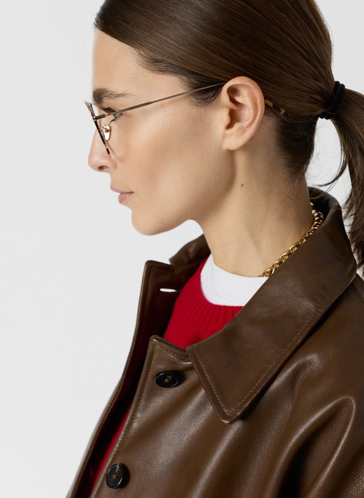 Lammlederblouson mit klassischem Kragen GERARD DAREL Braun