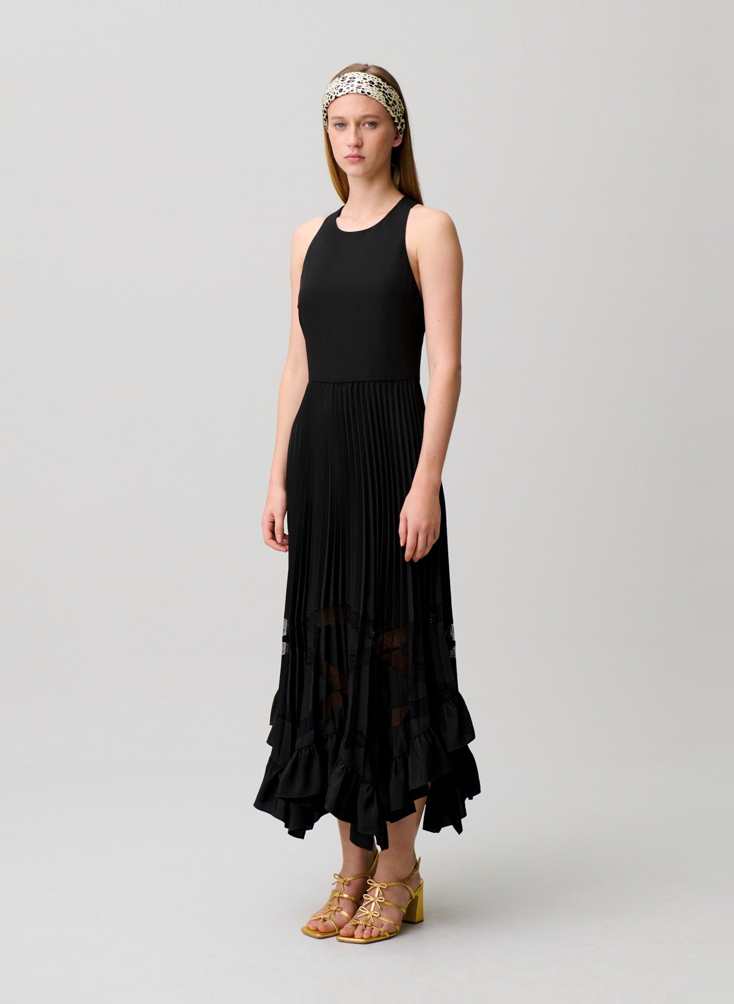 Robe longue col rond  CLAUDIE PIERLOT Noir