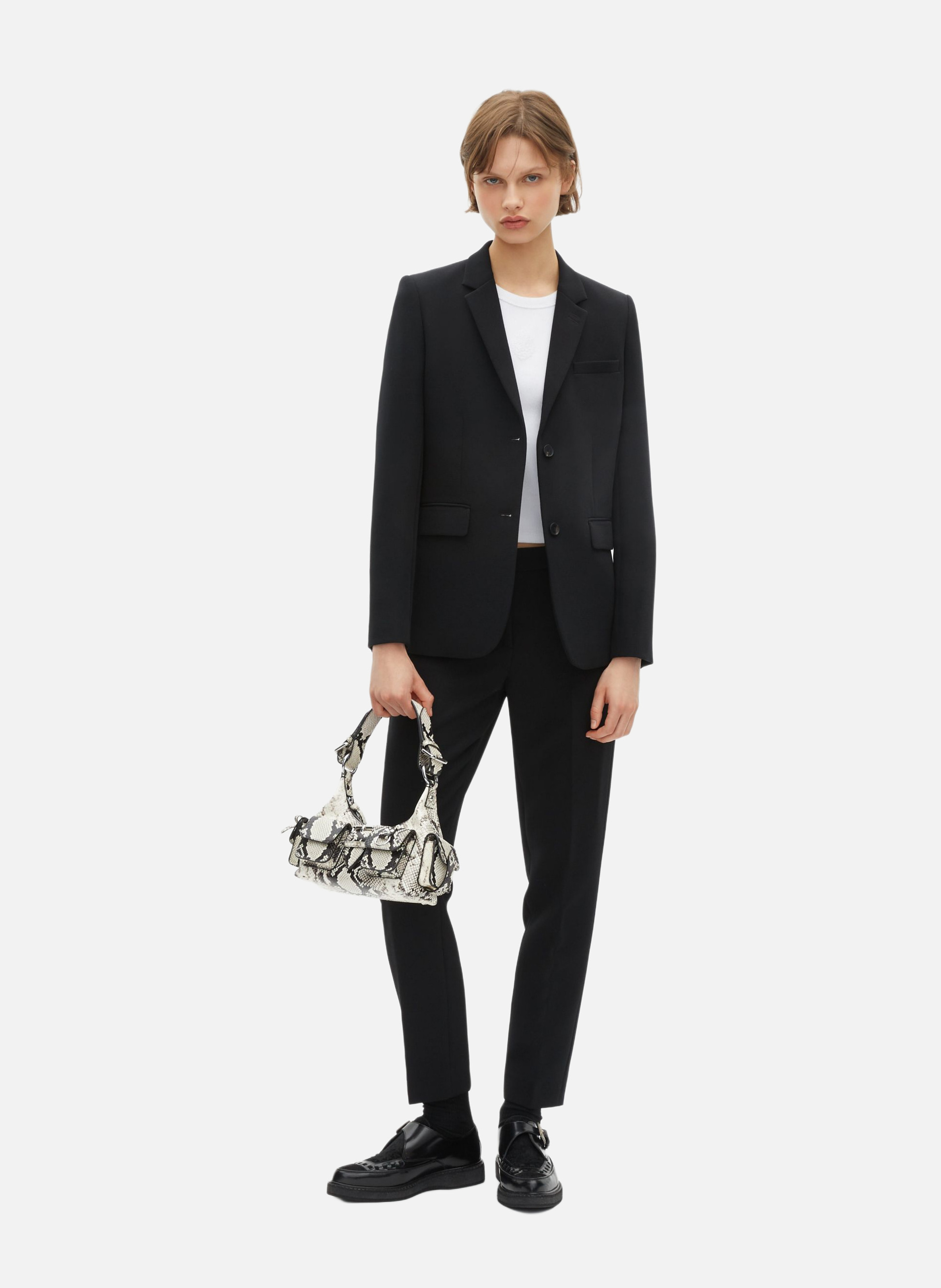 Structured crepe suit jacket THE KOOPLES Black