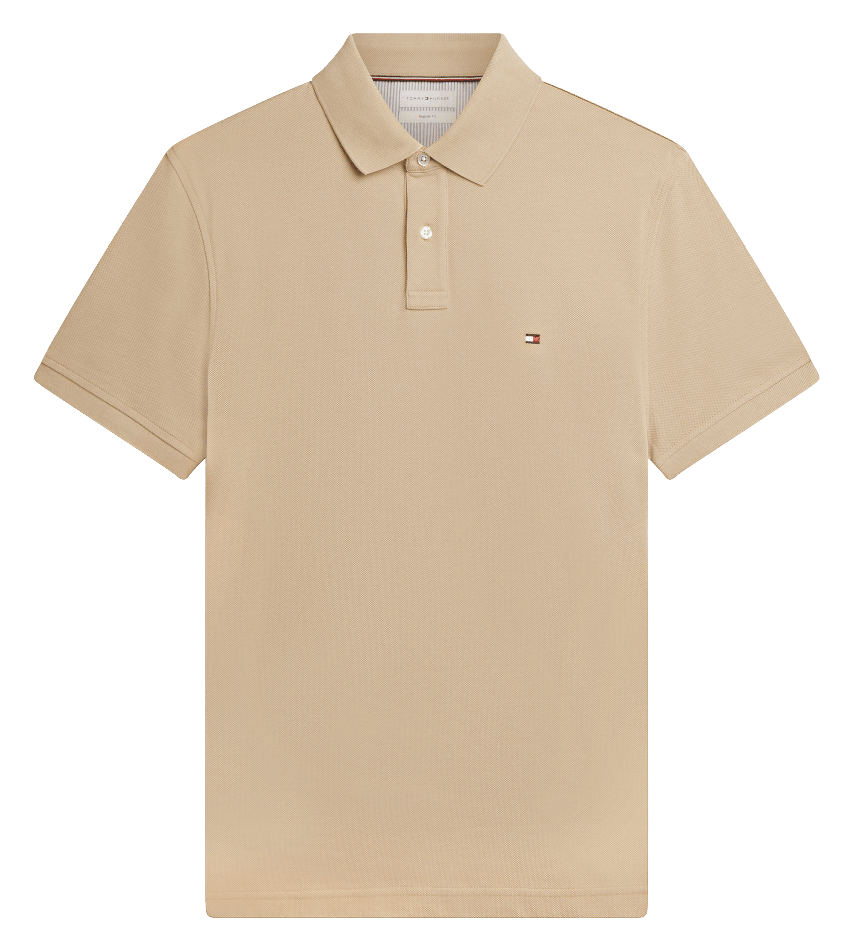 Polo regular-fit en coton biologique mélangé TOMMY HILFIGER Beige