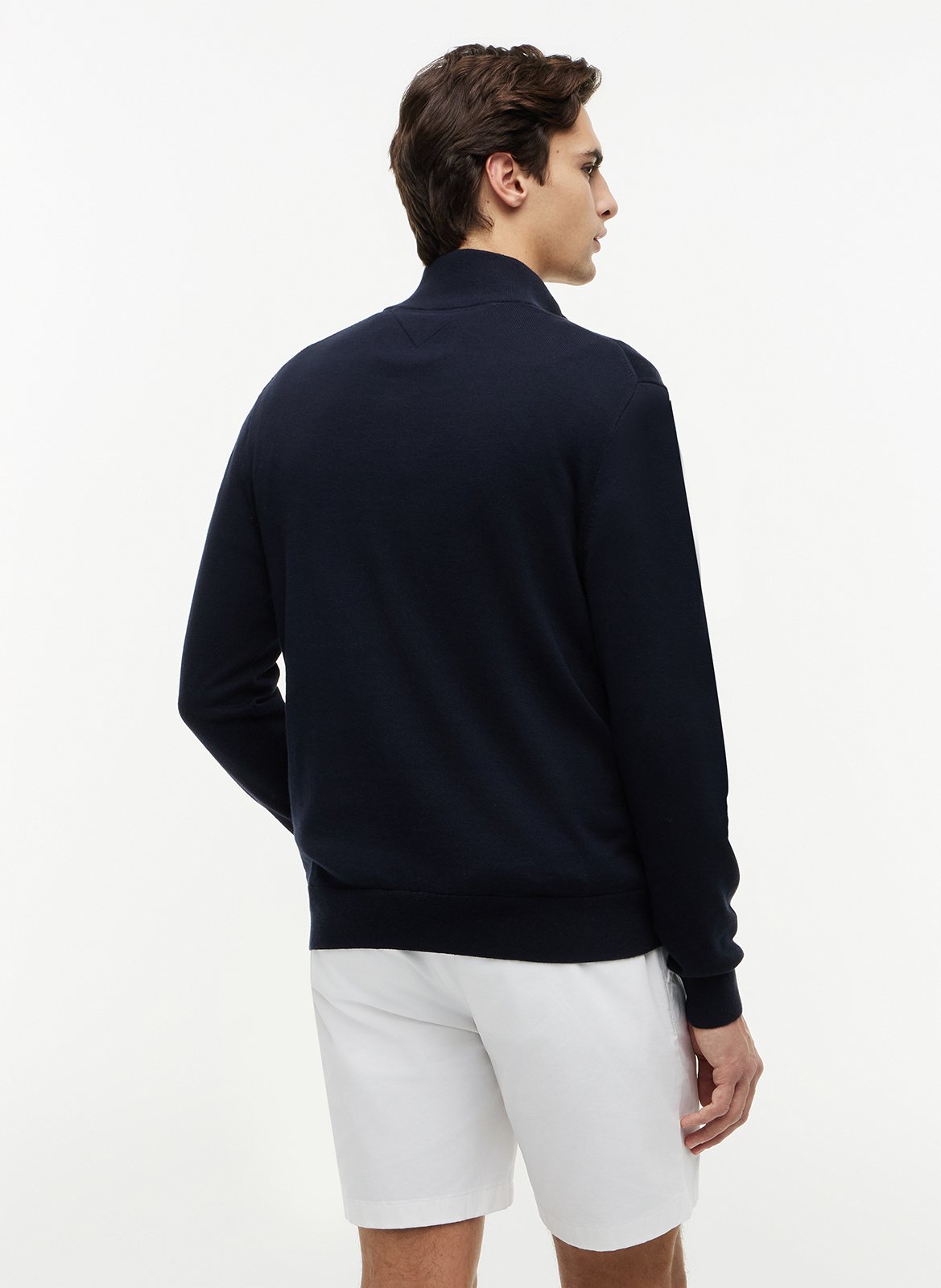 Jersey recto de algodón TOMMY HILFIGER Azul