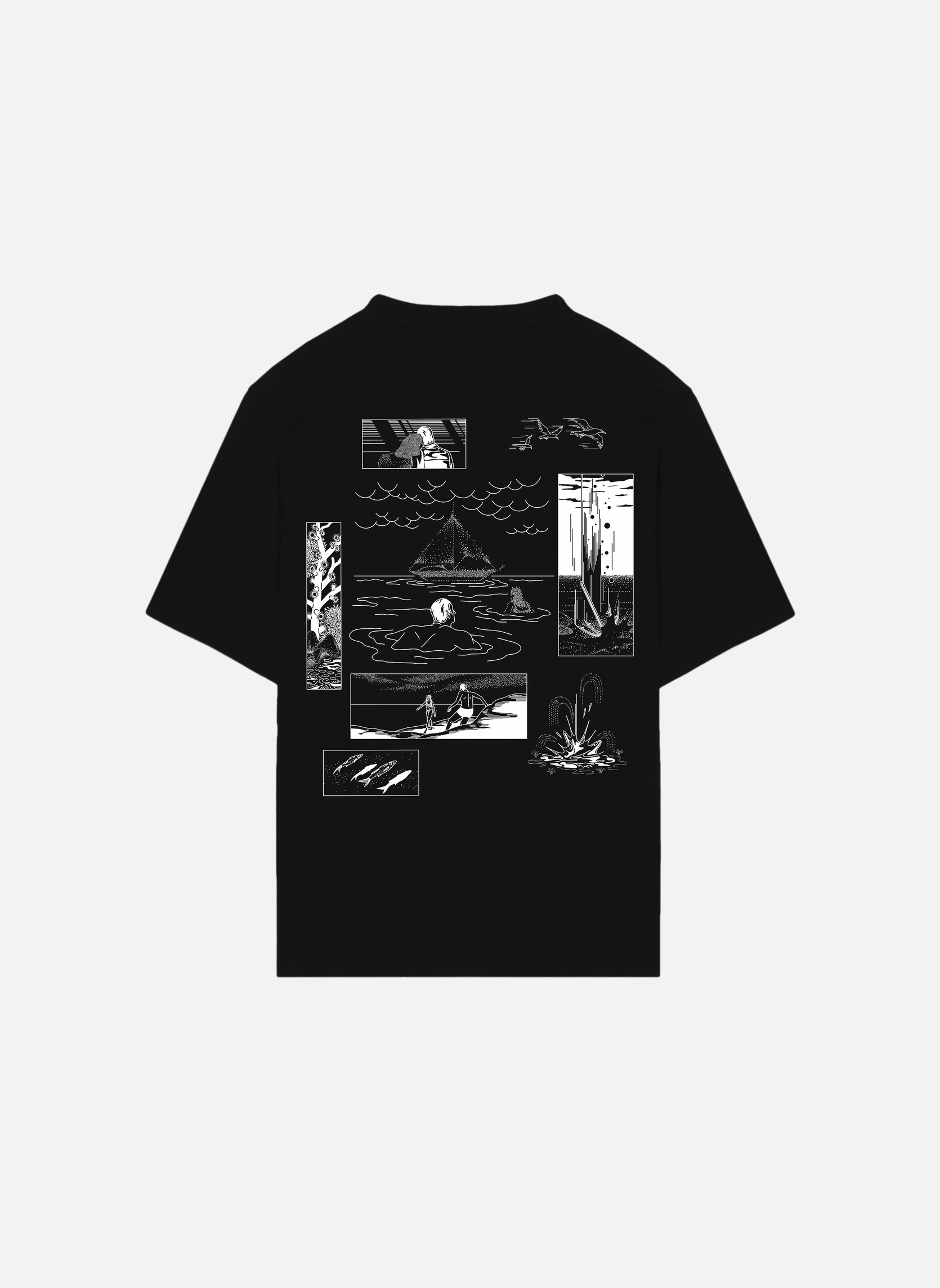 Oversized T-shirt by Gumi Merceron Noyoco Black