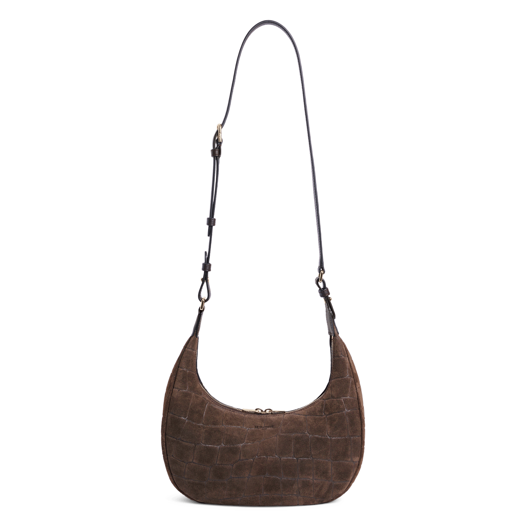 Sac hobo en cuir LE TANNEUR Marron