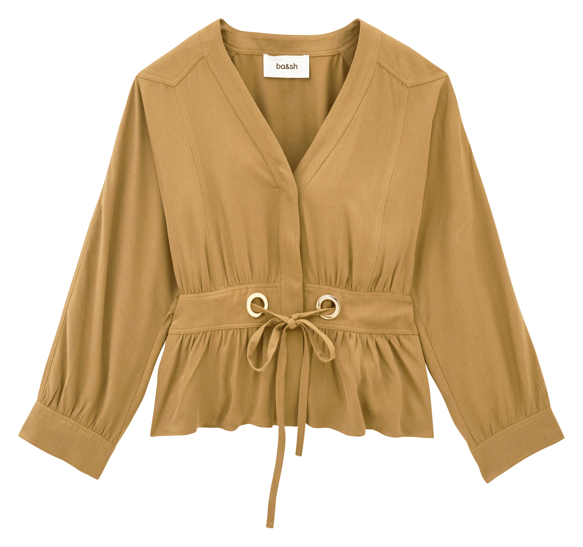 Gilet manches longues à liens BA&SH Beige