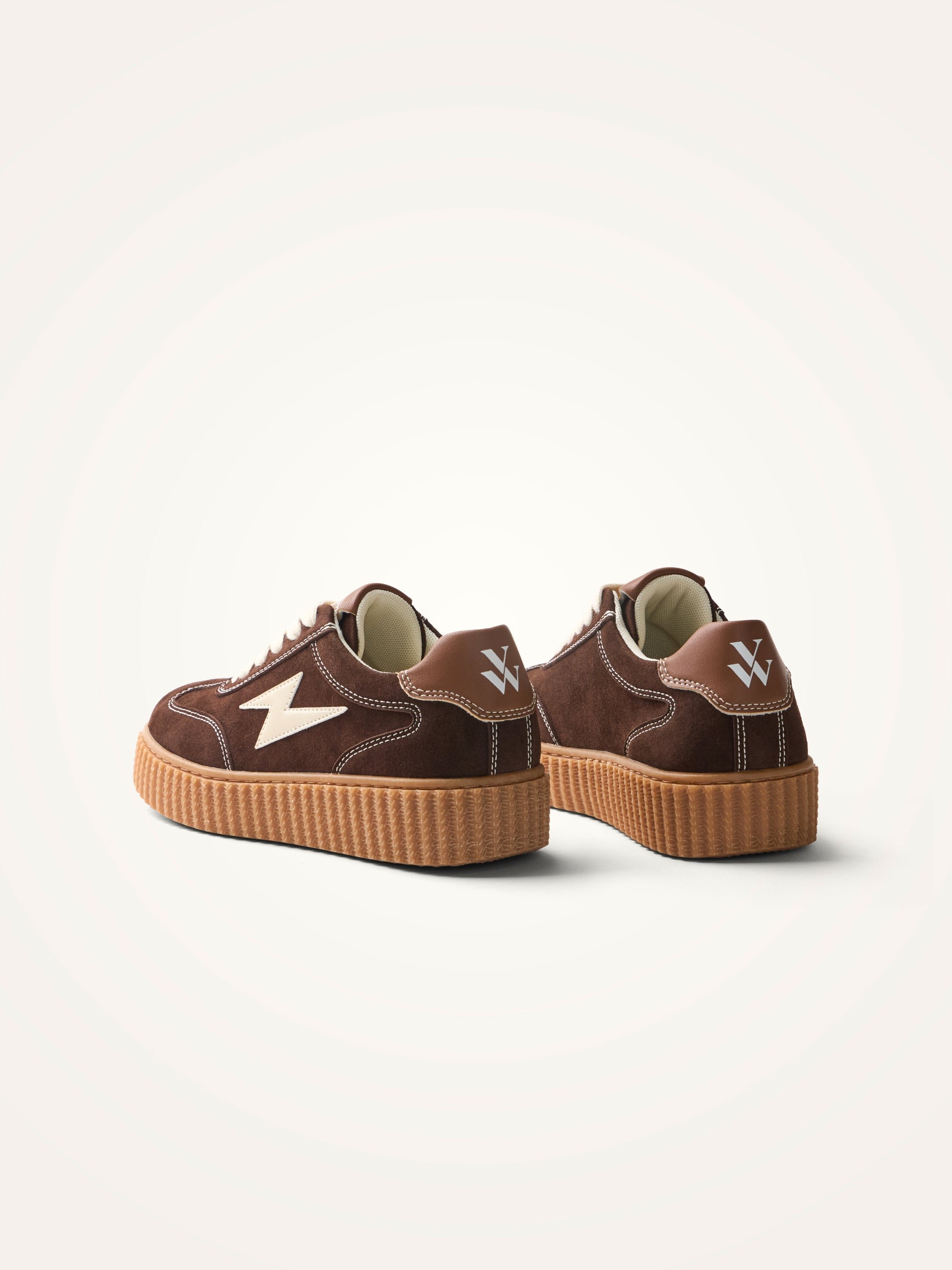Low-top lace-up sneakers VANESSA WU Brown