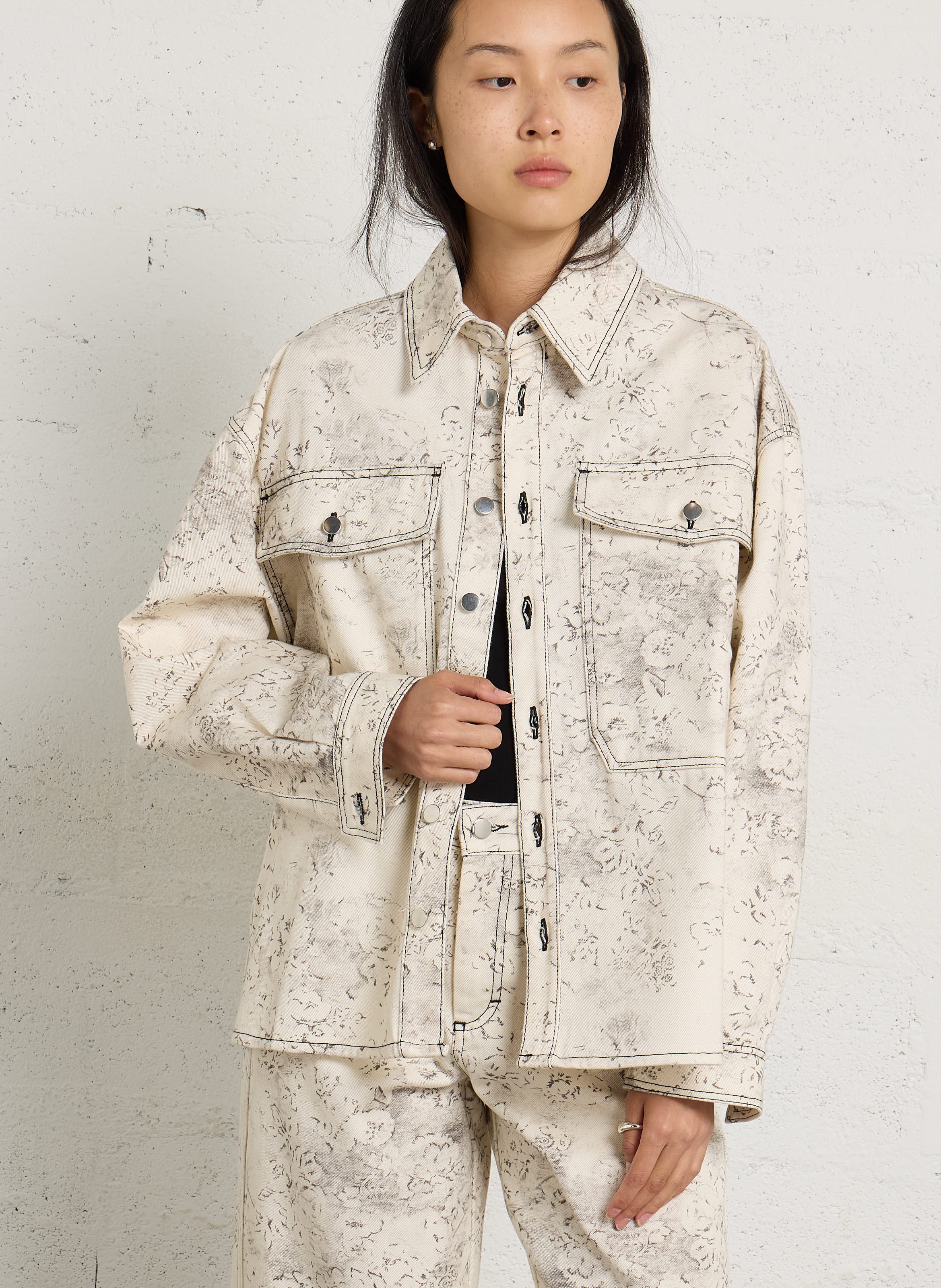 Surchemise oversize col classique en coton HOD PARIS