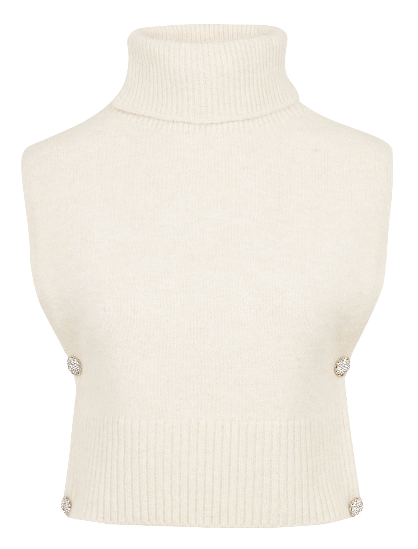 Pull col roulé  VILA Beige