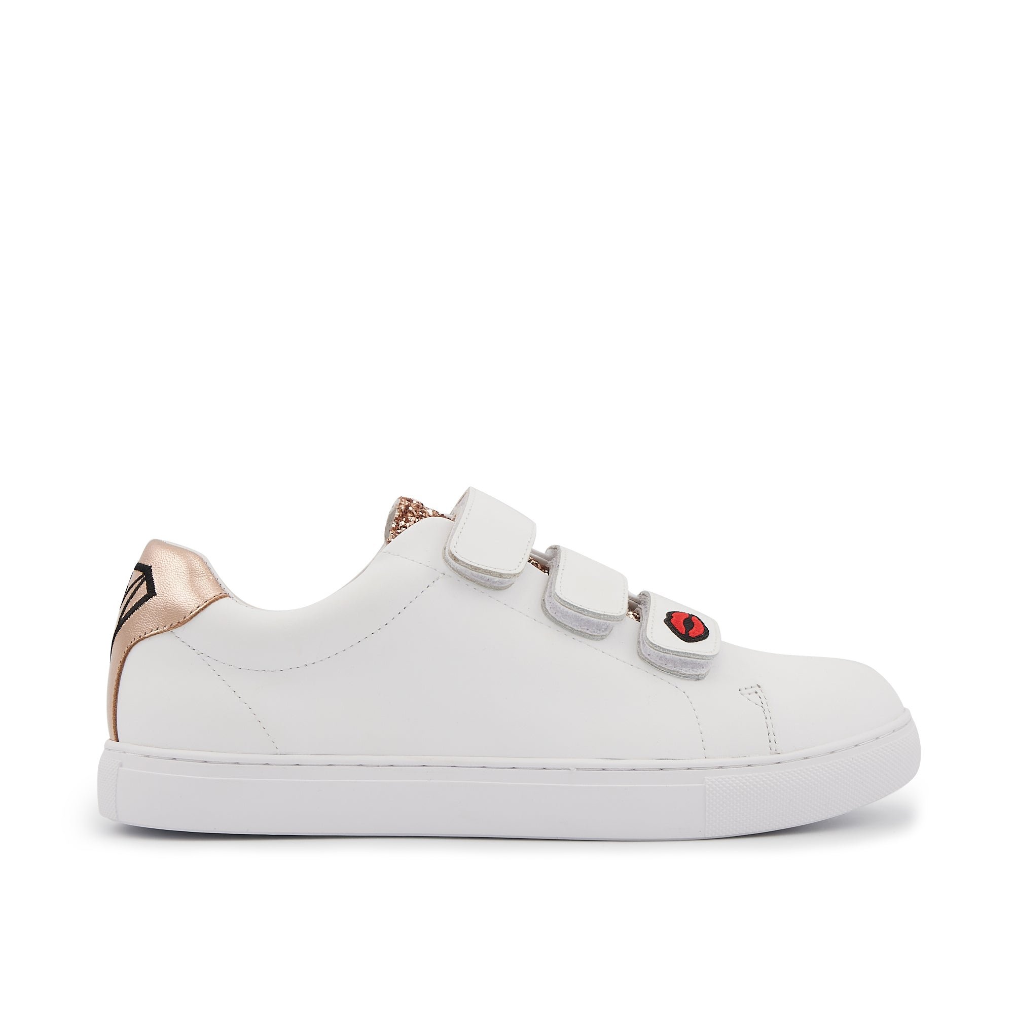 Leather sneakers BONS BAISERS PARIS White