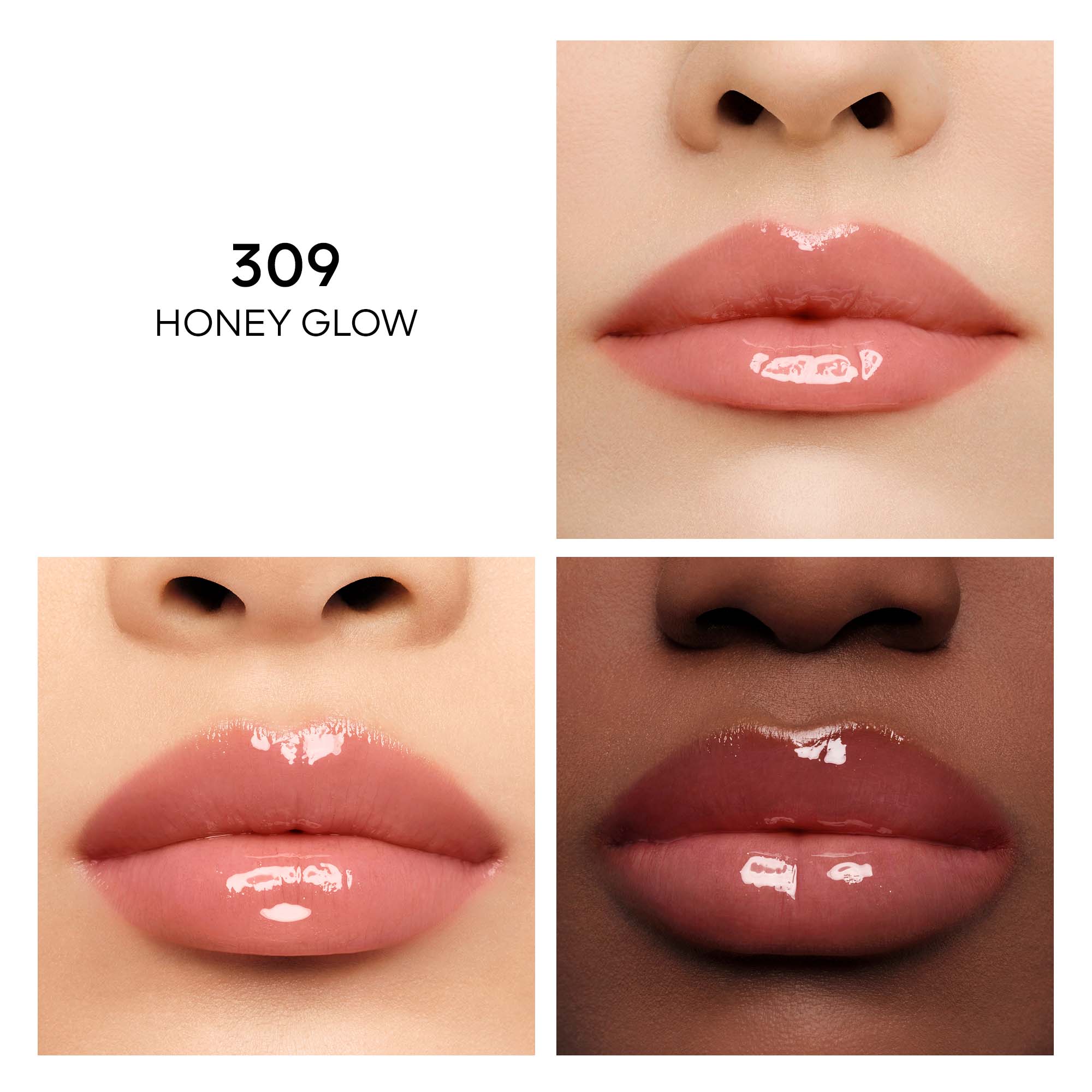 KISSKISS BEE GLOW OIL - Getinte lippenolie GUERLAIN 309 honey glow