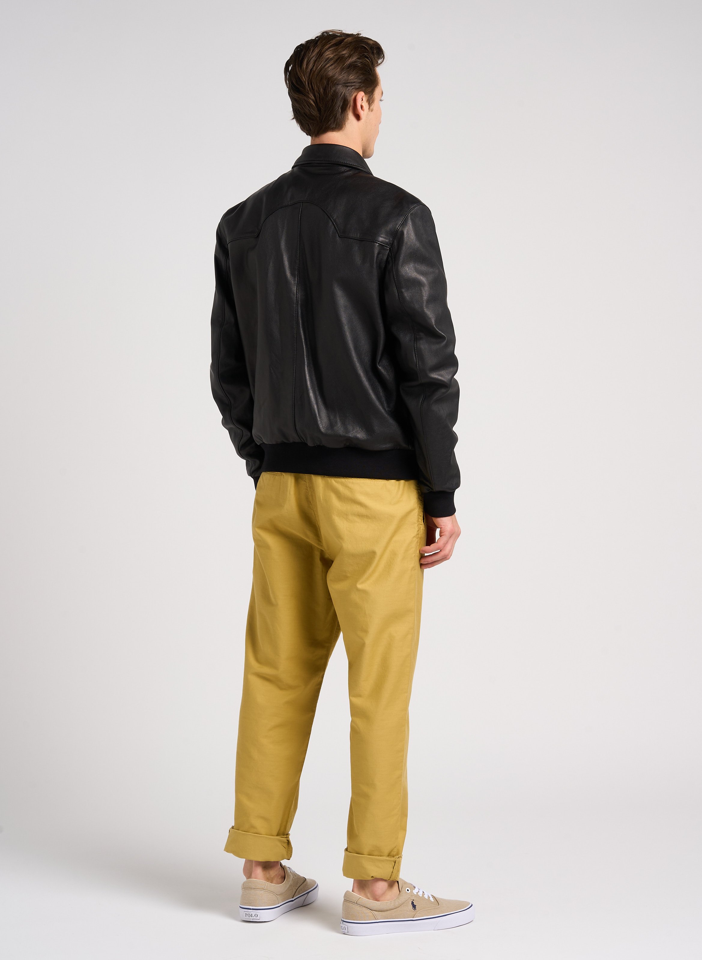 Straight-leg cotton pants PAUL SMITH Khaki