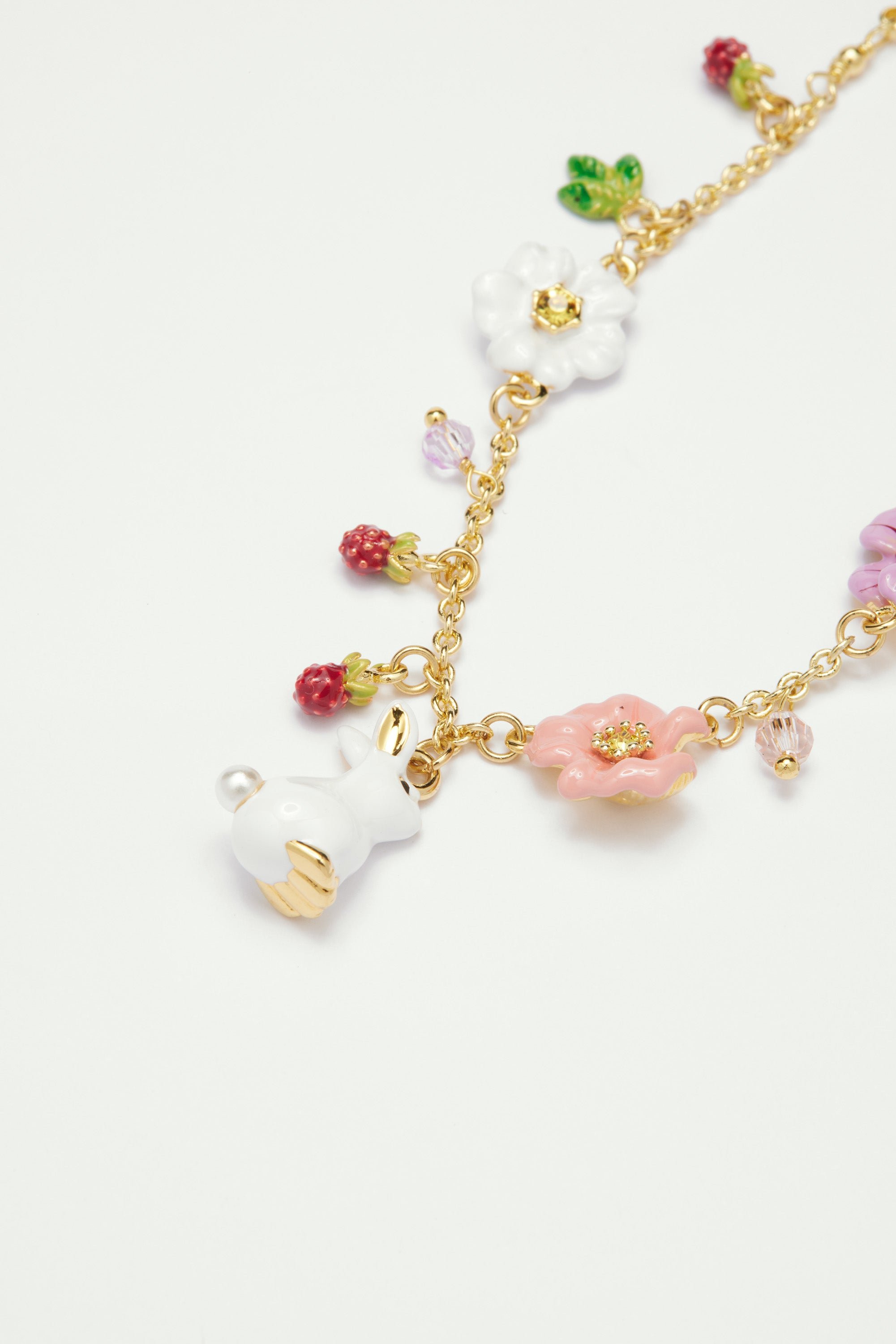 Bracelet charm's lapin rencontre enchantée LES NEREIDES Multicolore