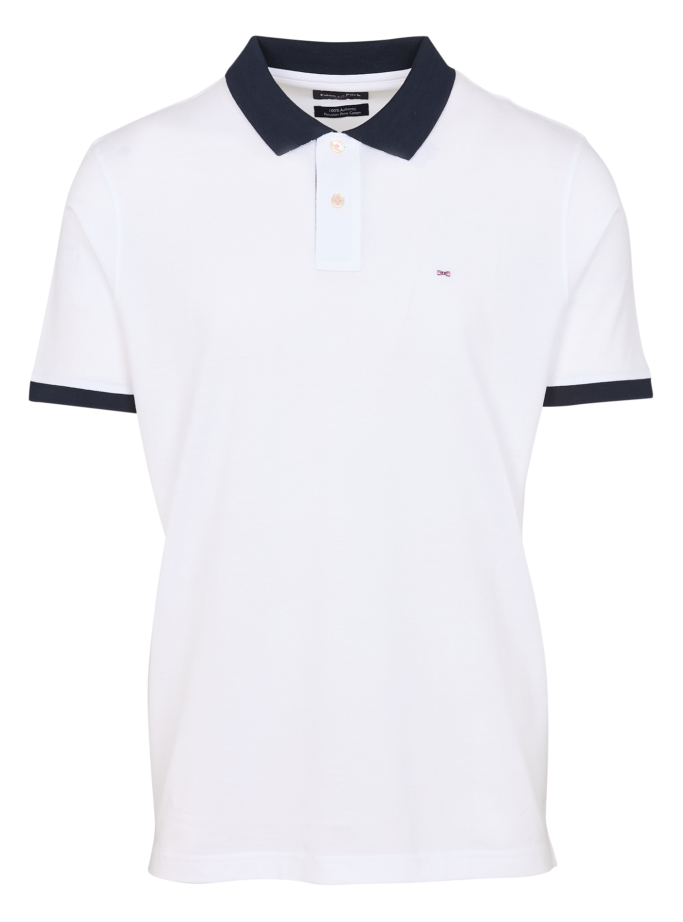 Polo droit en coton EDEN PARK Blanc