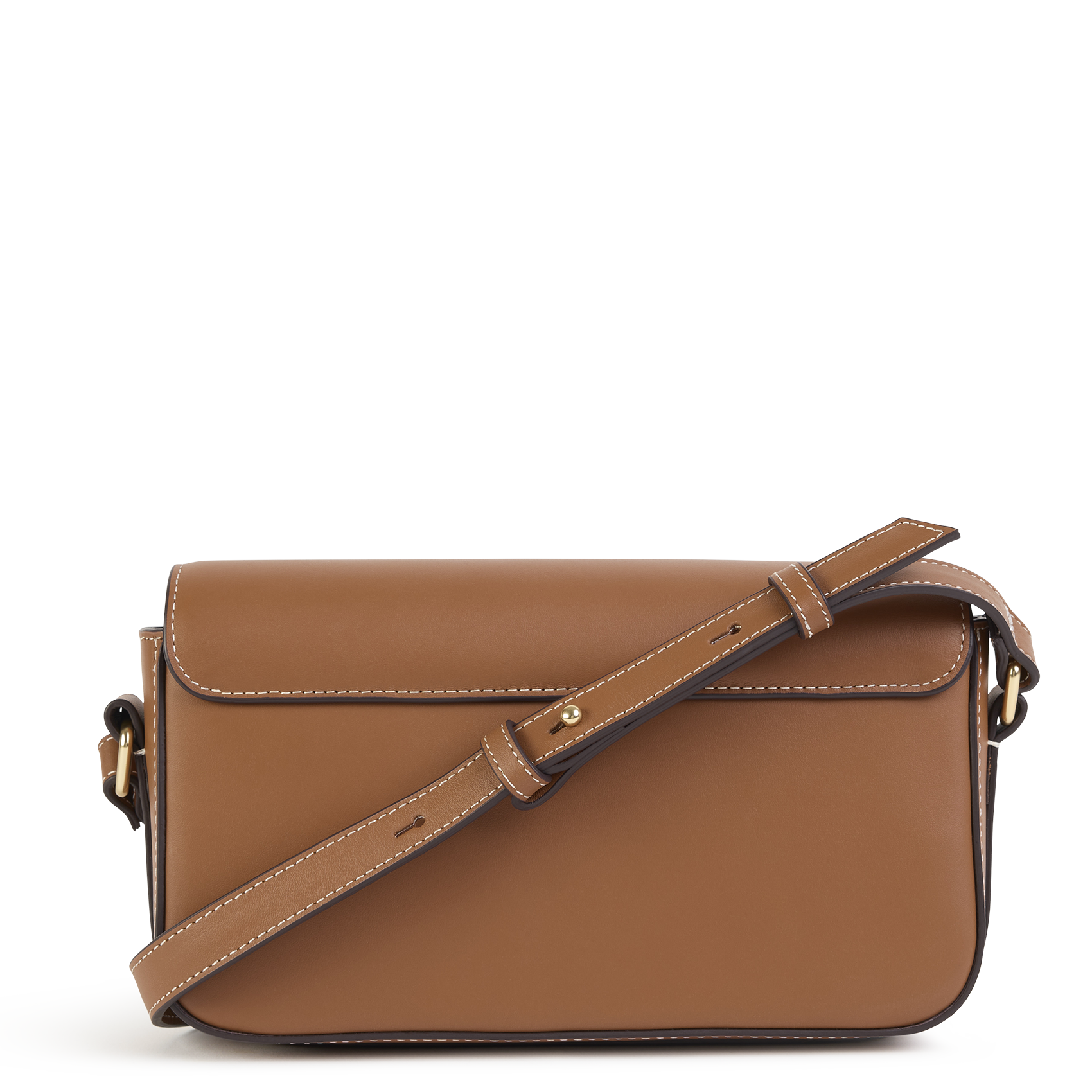 Sac baguette en cuir  NAT & NIN Marron