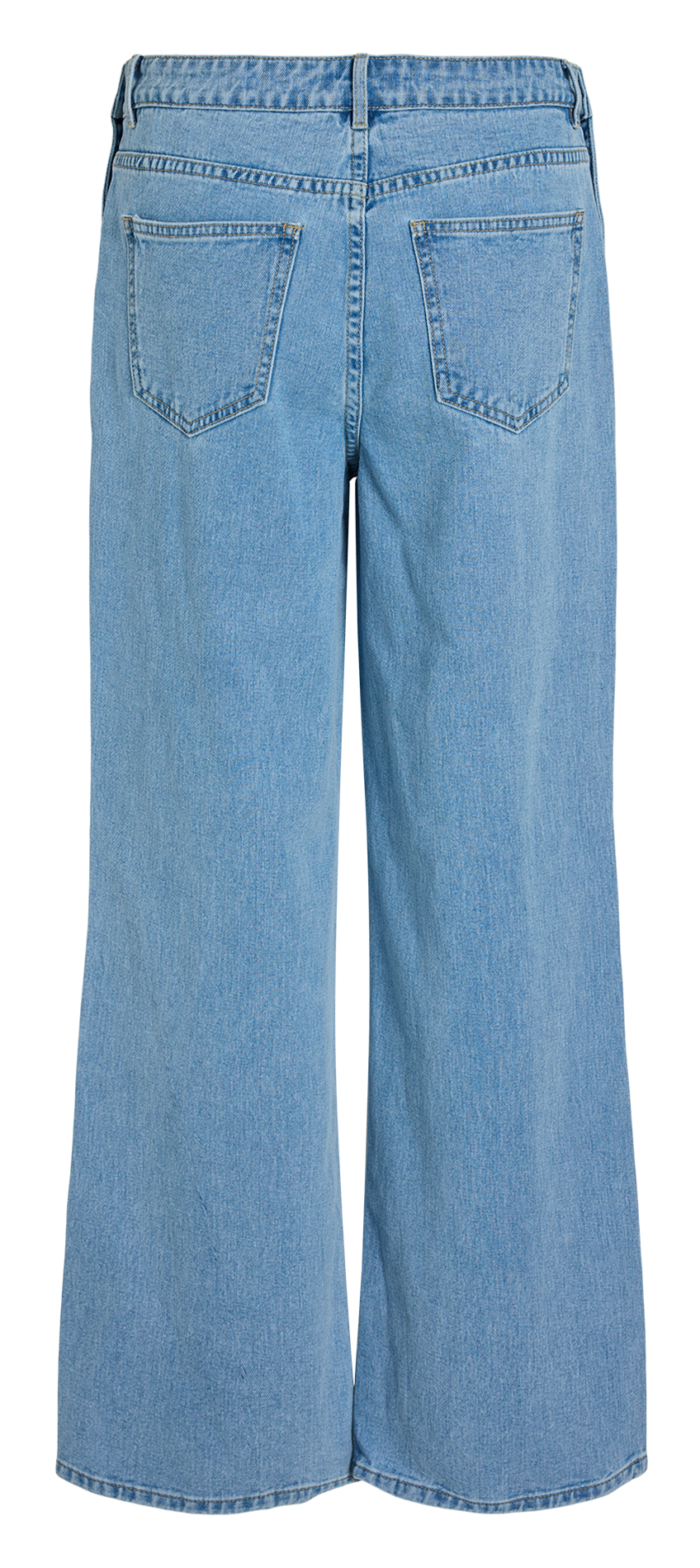 Wide leg cotton jeans VILA Blue