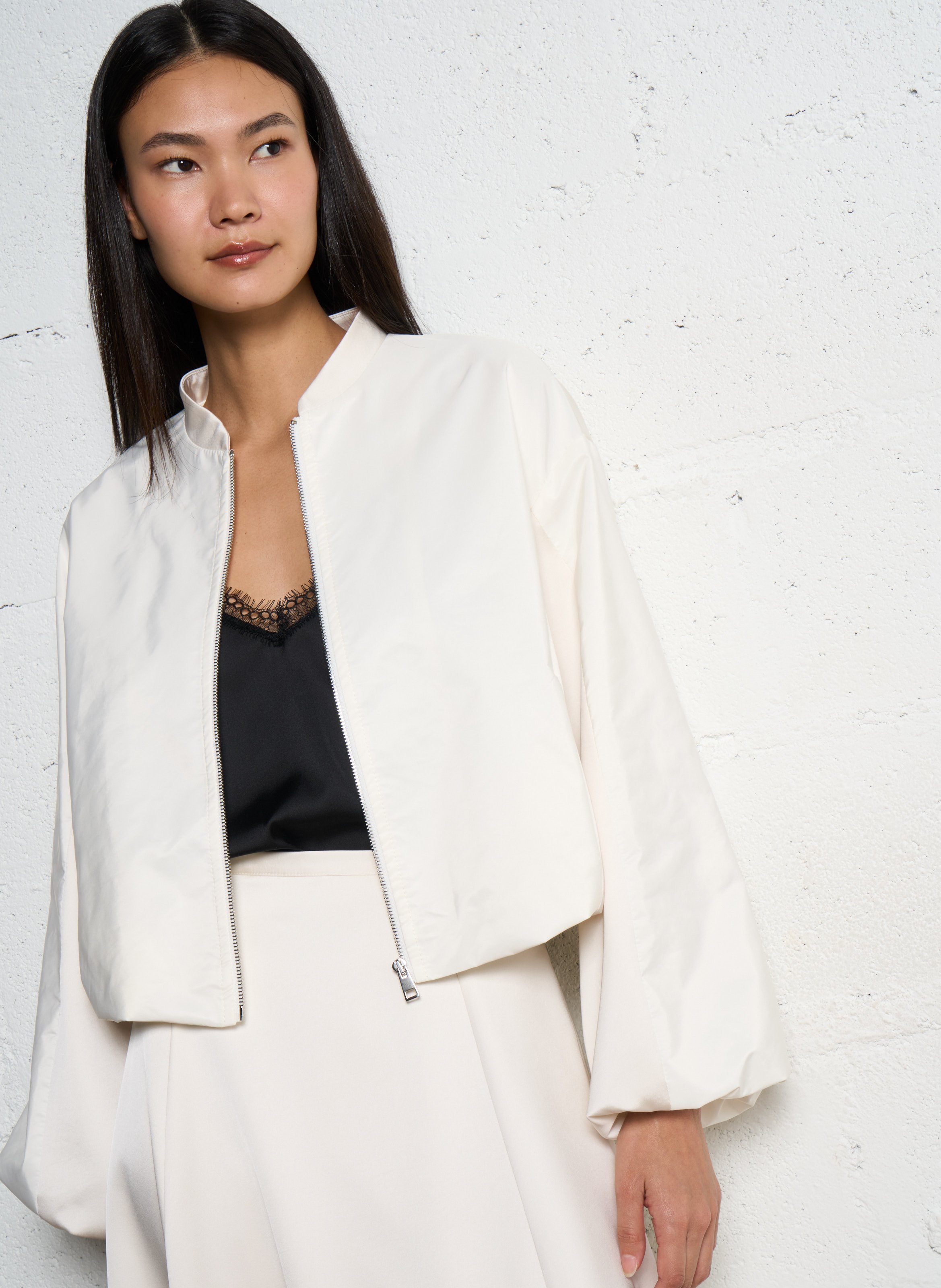 Blouson oversize satiné IMPERIAL Blanc