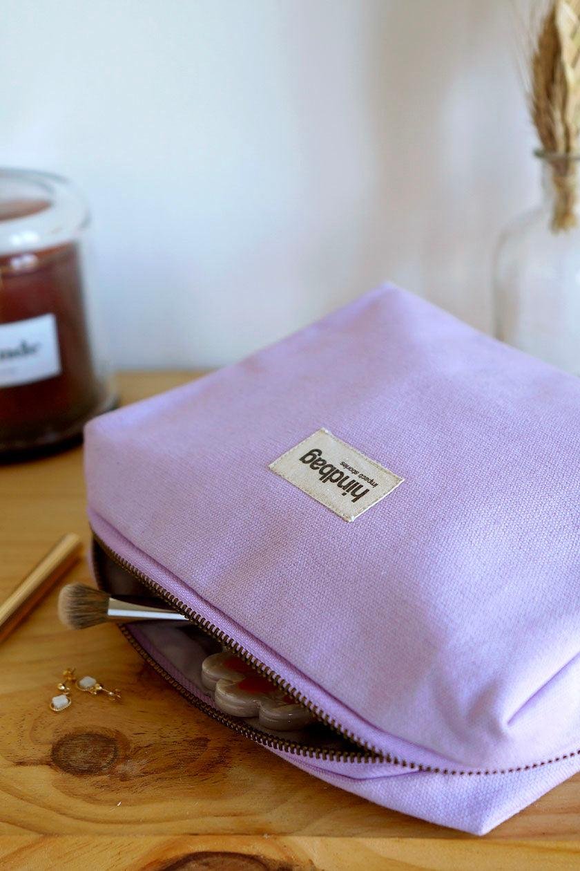 Cotton toiletry bag HINDBAG Purple