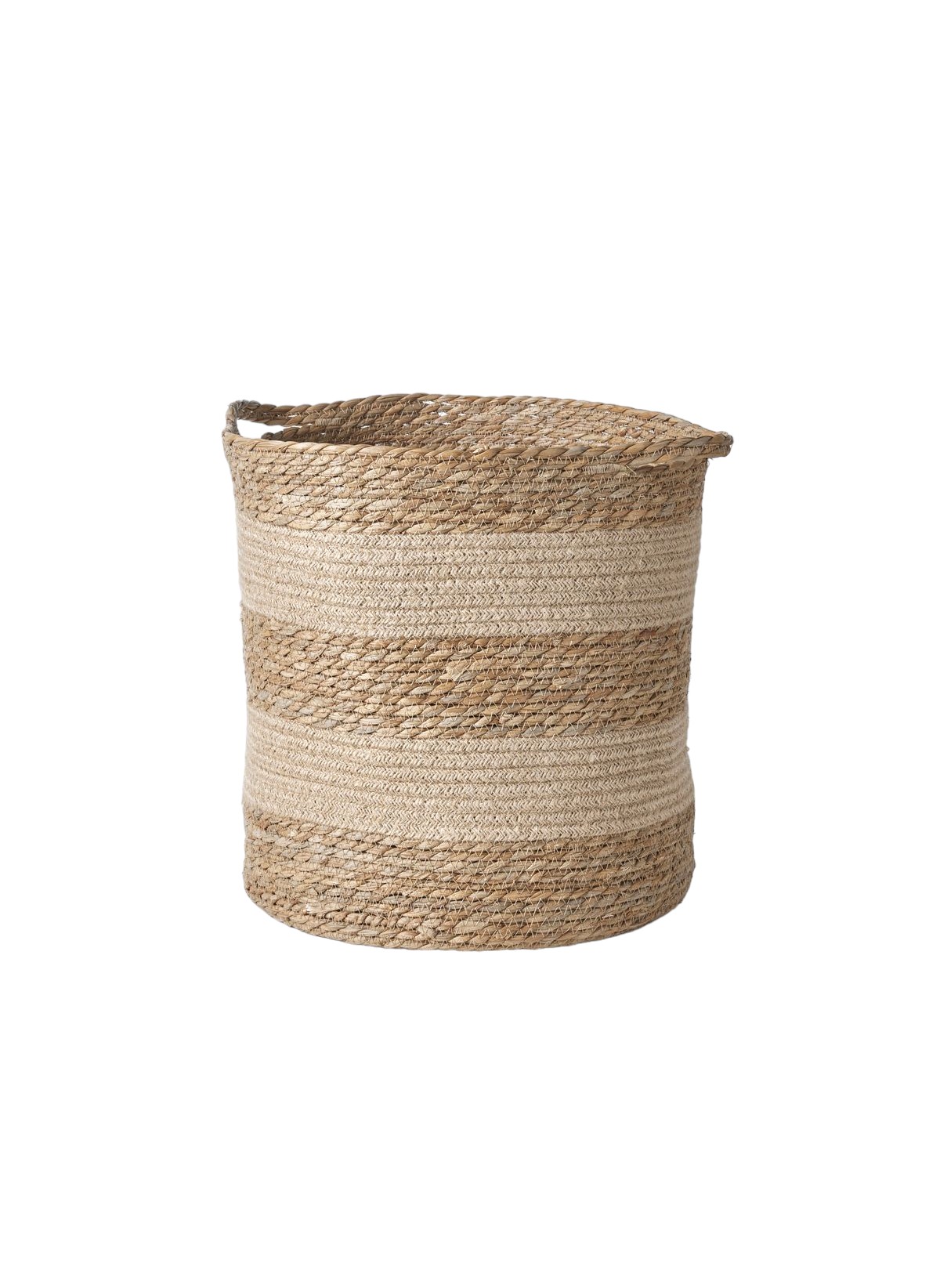 Round storage basket in jute FACTORY Beige