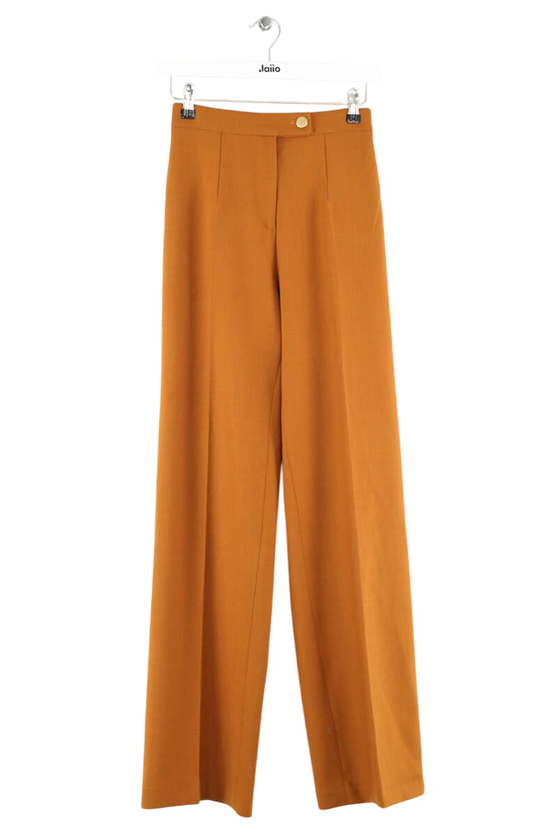 Pantalon droit en laine MODETROTTER - Seconde Main Marron