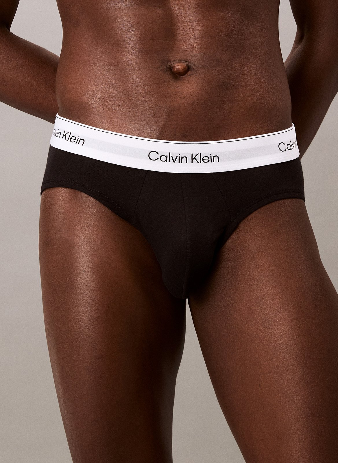 Set van 3 effen katoenen slips CALVIN KLEIN UNDERWEAR Veelkleurig