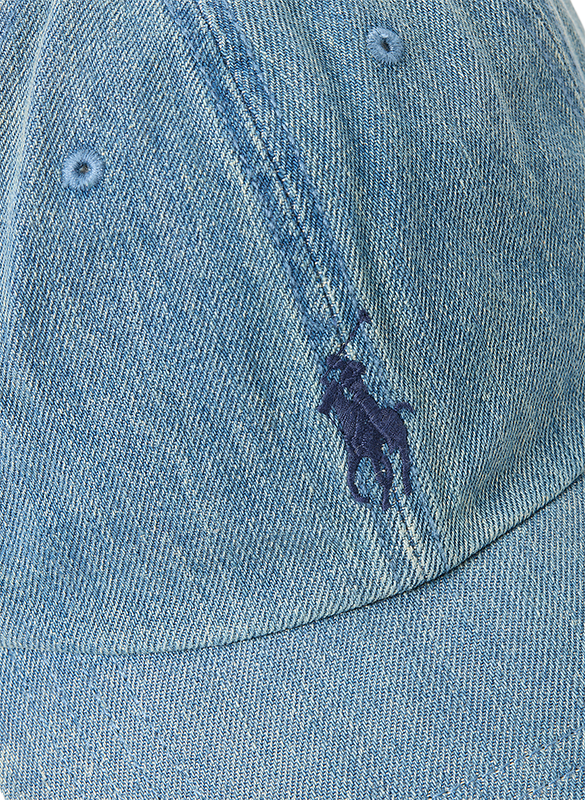 Casquette baseball en denim POLO RALPH LAUREN Bleu