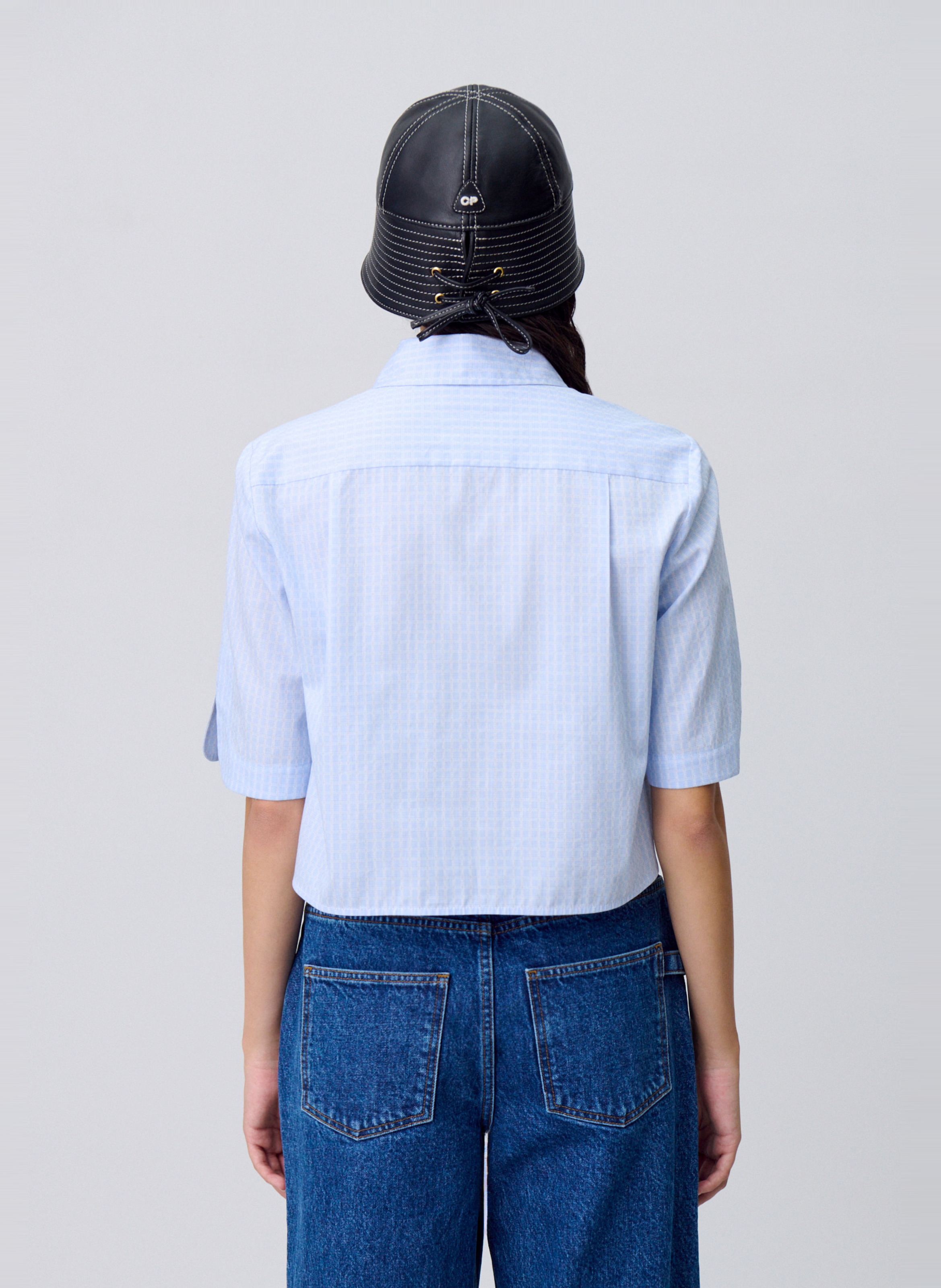 Short cotton checked shirt CLAUDIE PIERLOT Multicolored