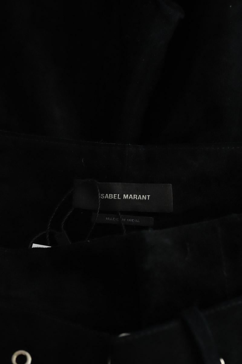 Leather Bermuda shorts ISABEL MARANT - Seconde Main Black