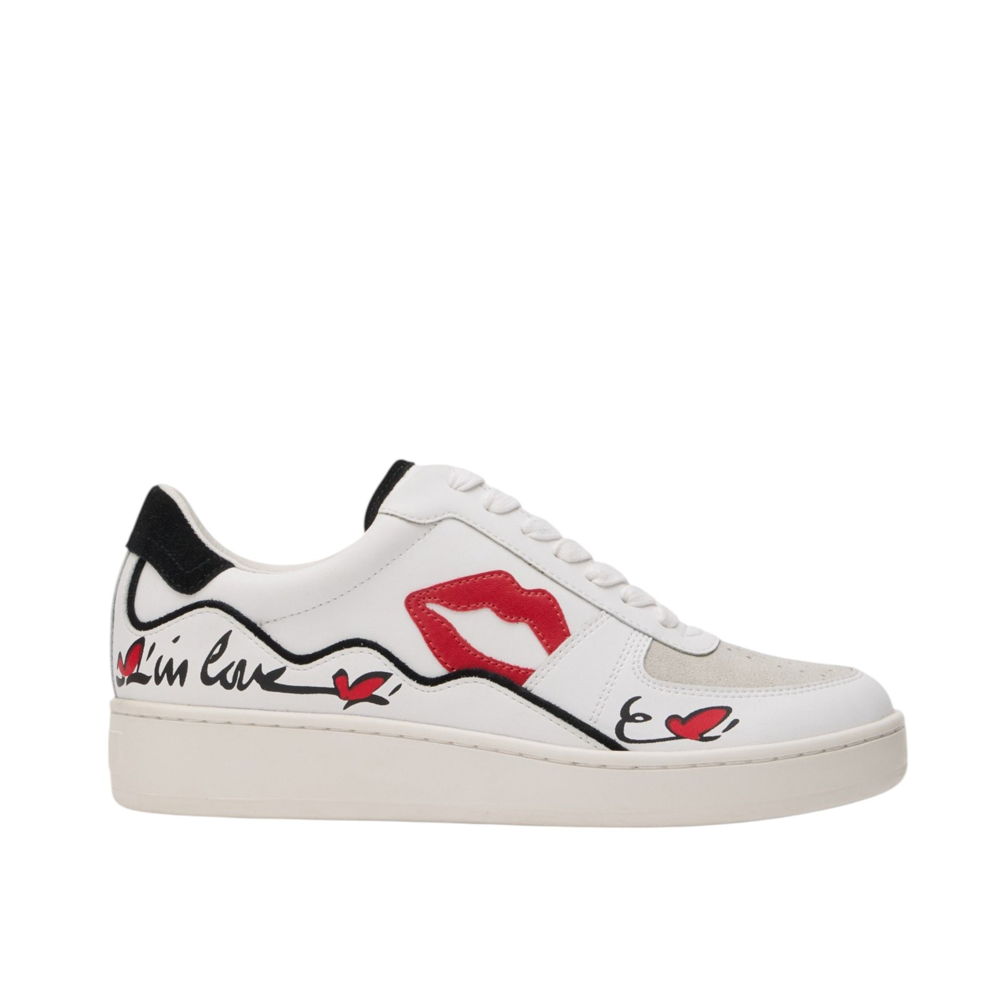 Jimmy leather sneakers BONS BAISERS PARIS White