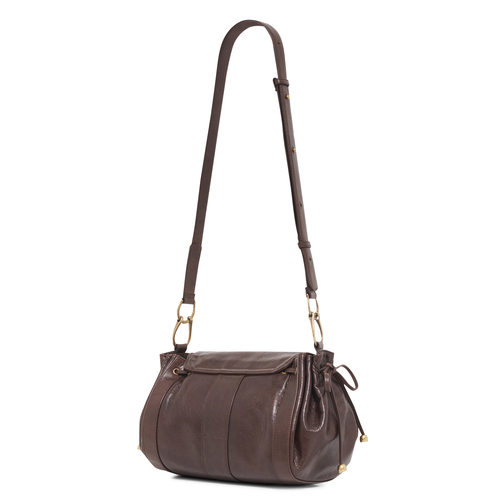 Dori leather shoulder bag GERARD DAREL Brown