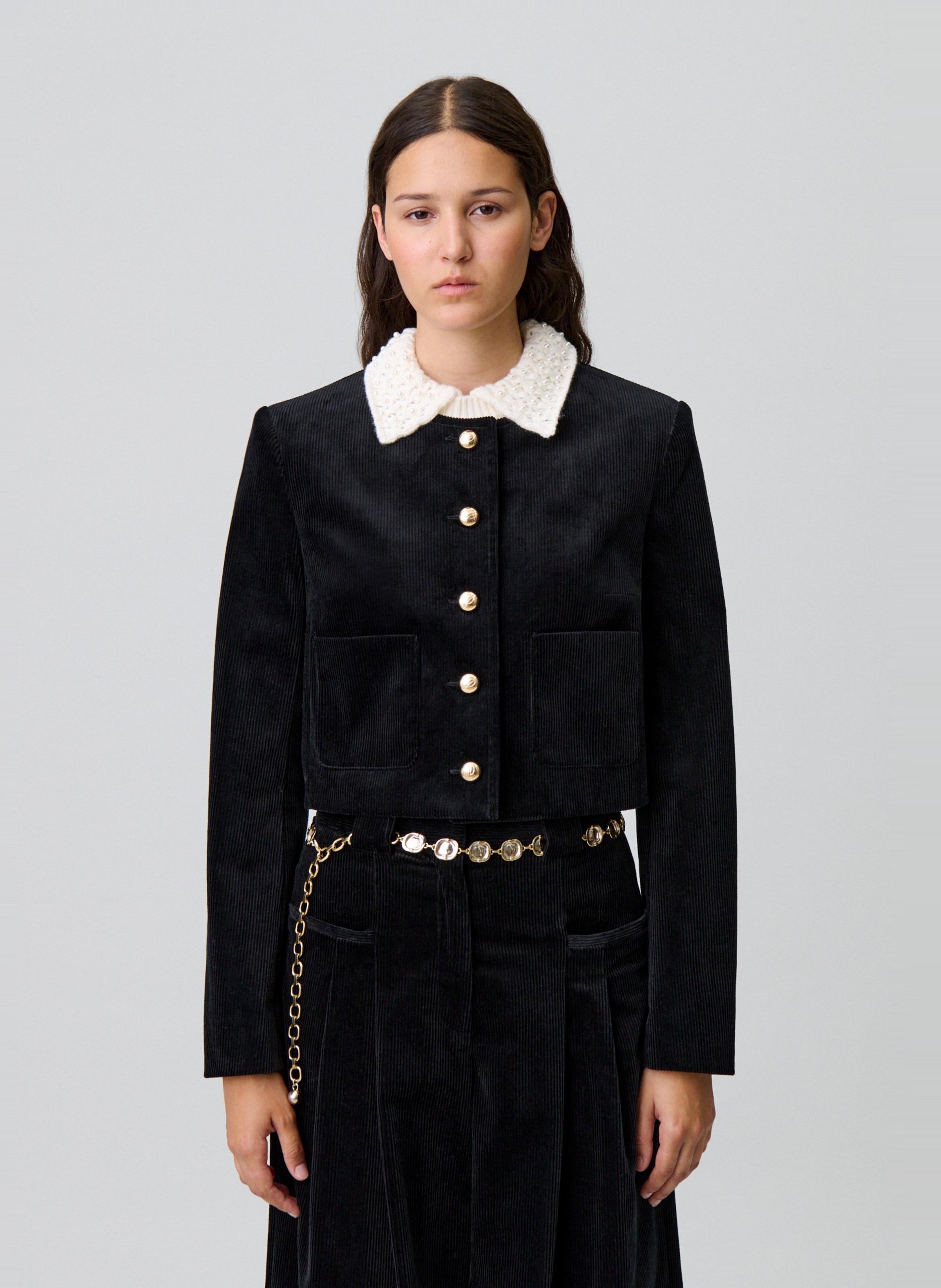 Veste courte en velours côtelé CLAUDIE PIERLOT