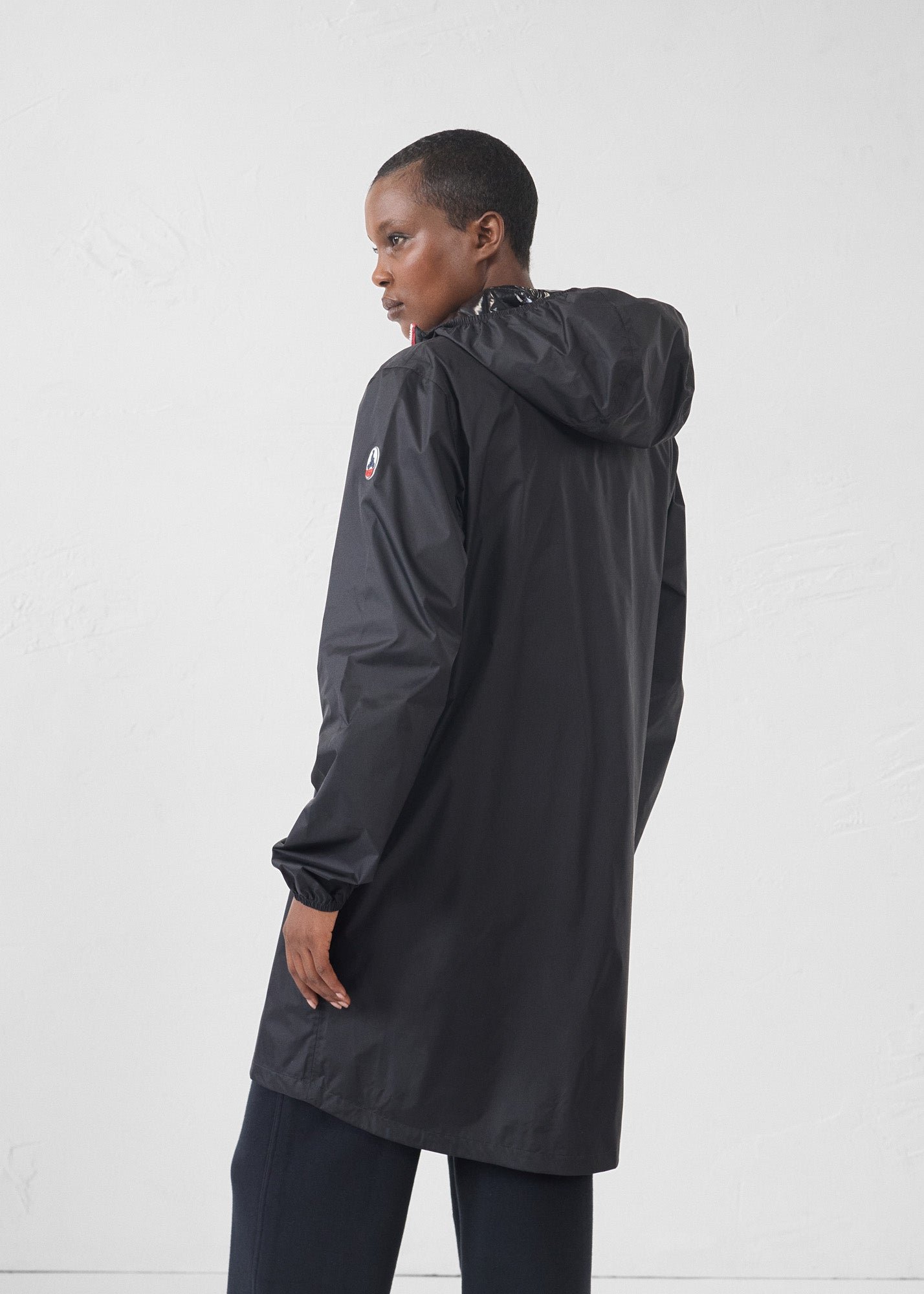 Packable long raincoat Skye JOTT Black