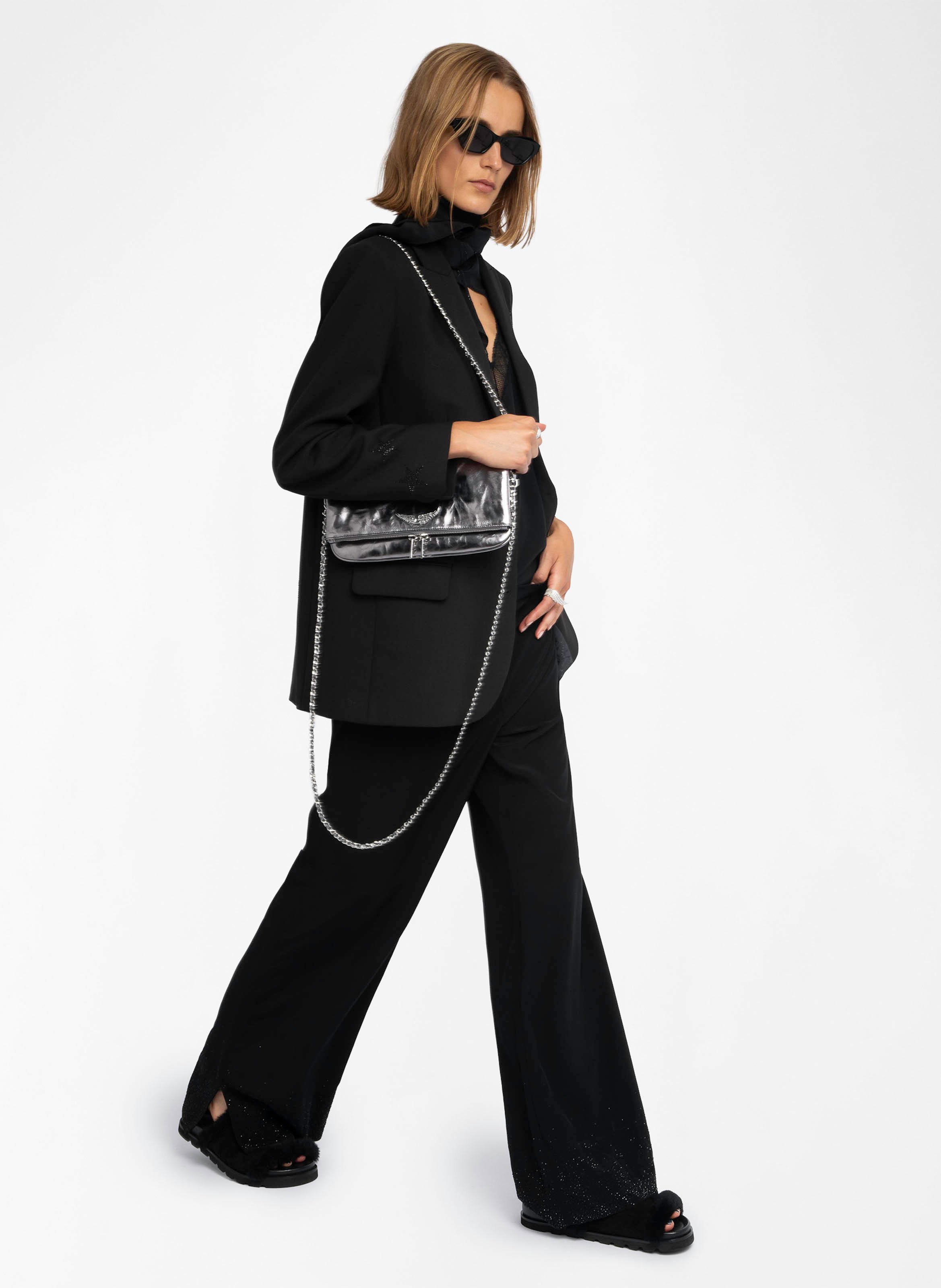 Pantalon large taille haute fluide ZADIG&VOLTAIRE Noir