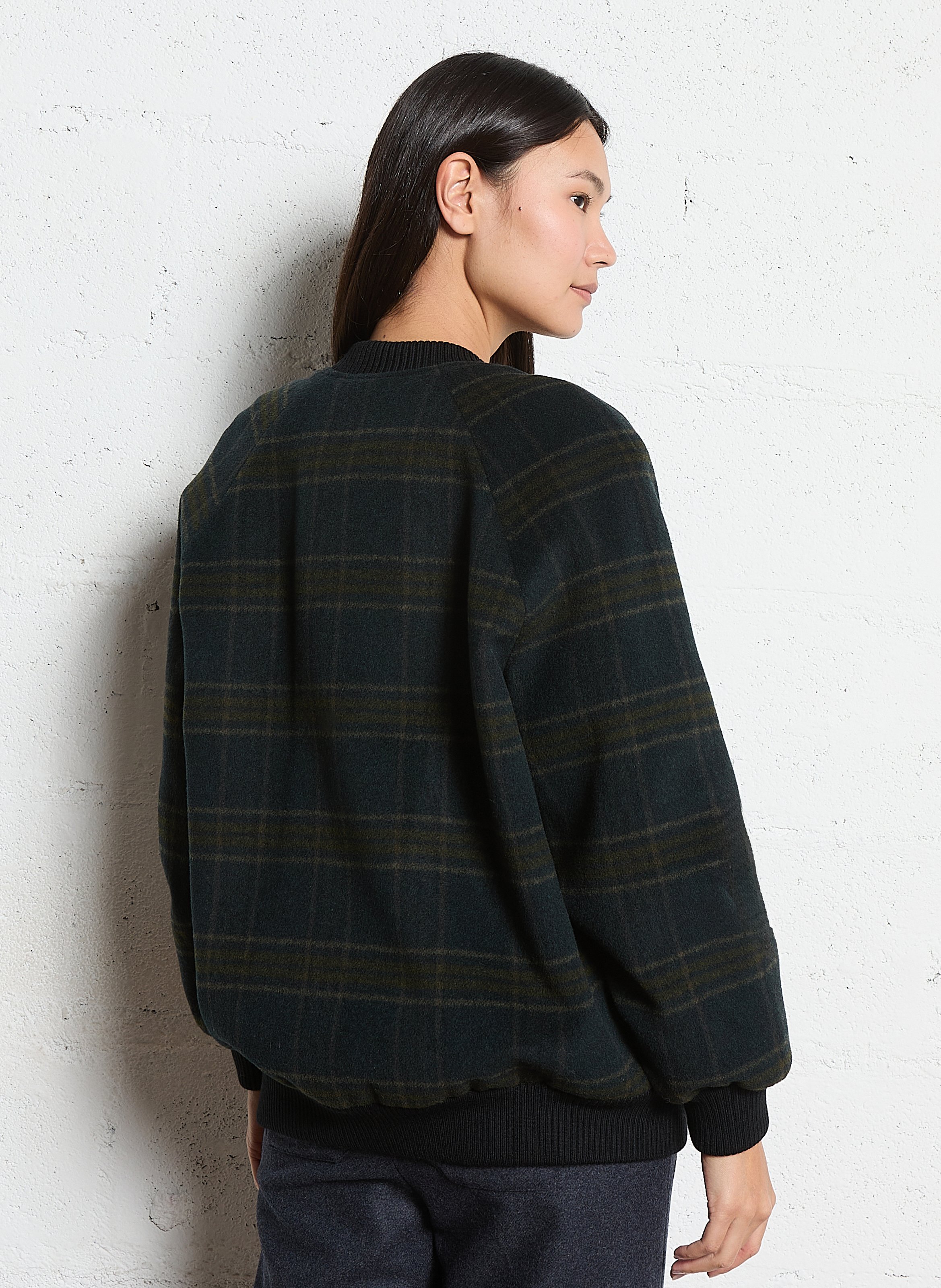 Straight jacket in blended wool MAISON 123 Blue