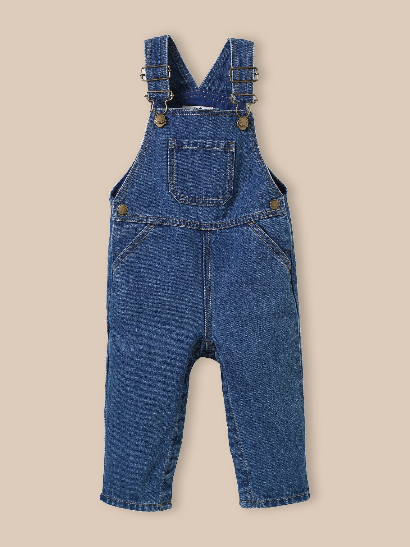 Denim dungarees CYRILLUS Blue