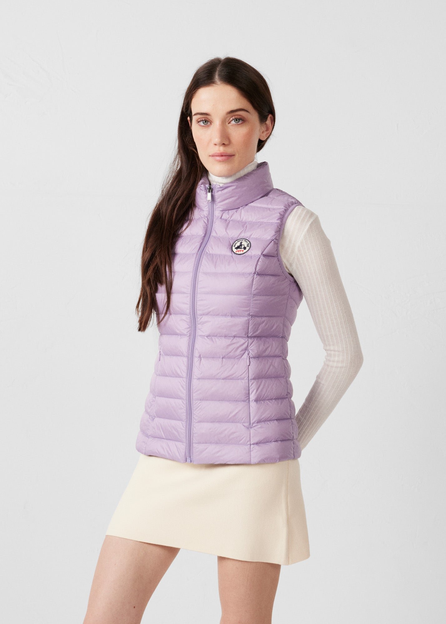 Sleeveless lightweight down vest seda JOTT Pink