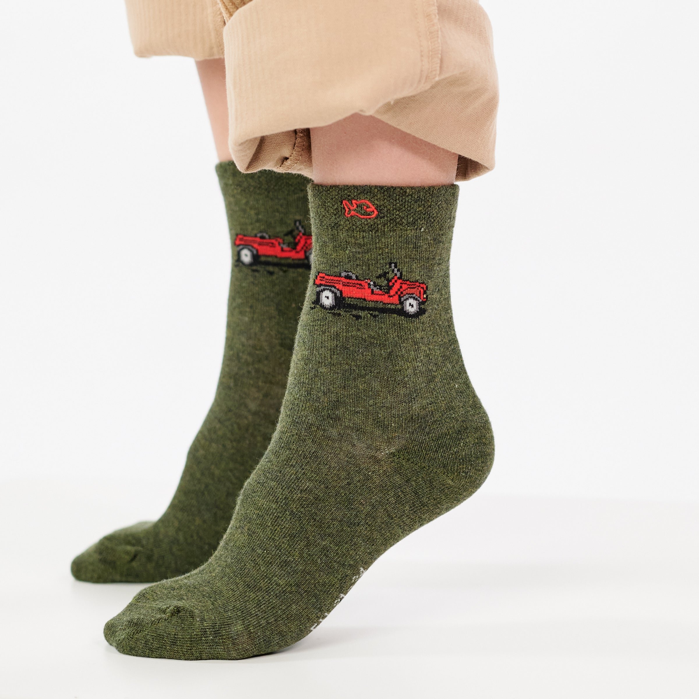 Patterned socks BILLYBELT Green