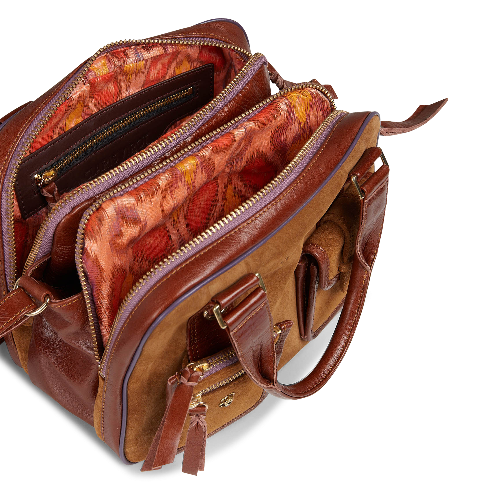 Brieftasche aus Leder CLARIS VIROT Braun