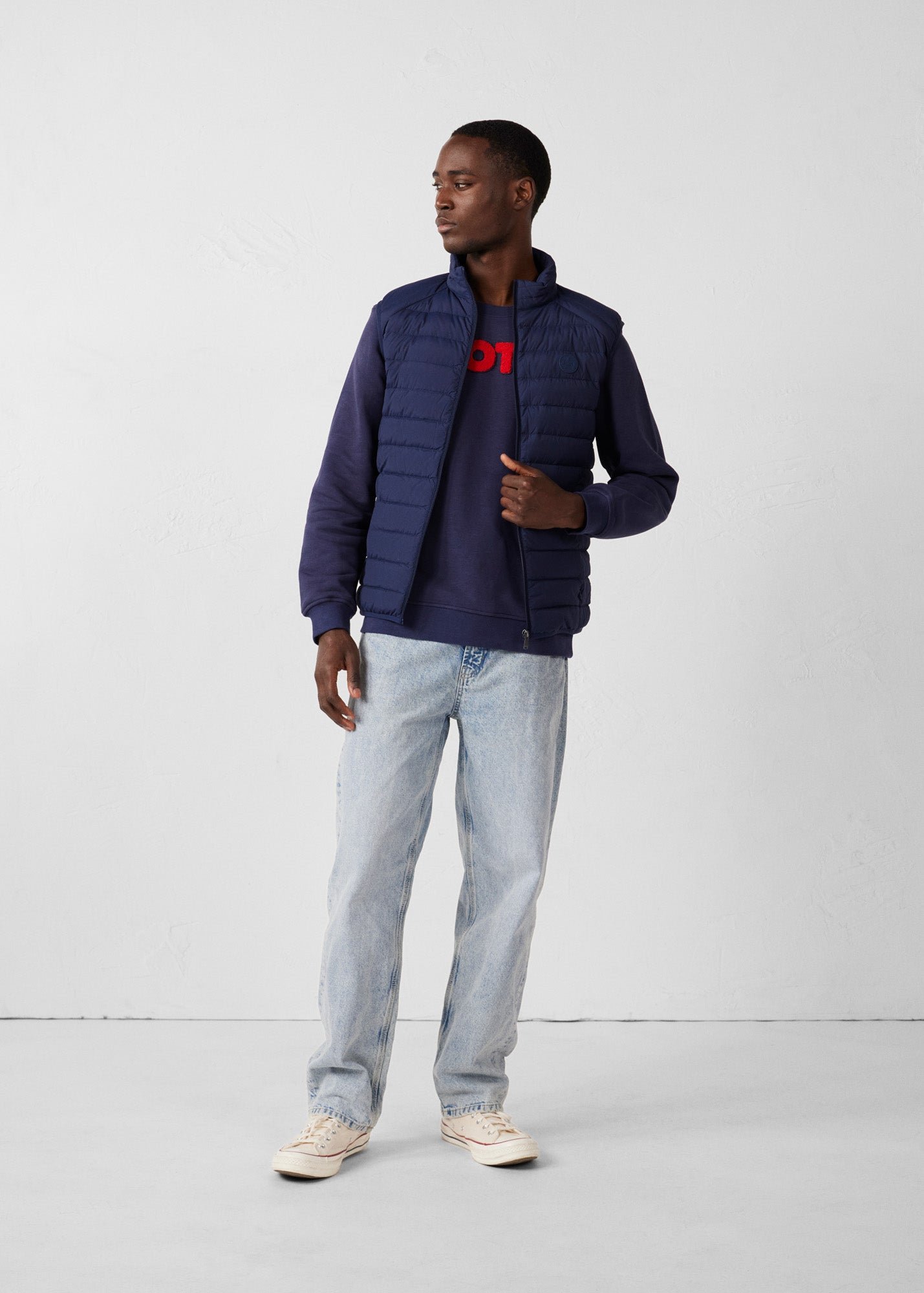 Stretch sleeveless puffer jacket Arafo JOTT Blue