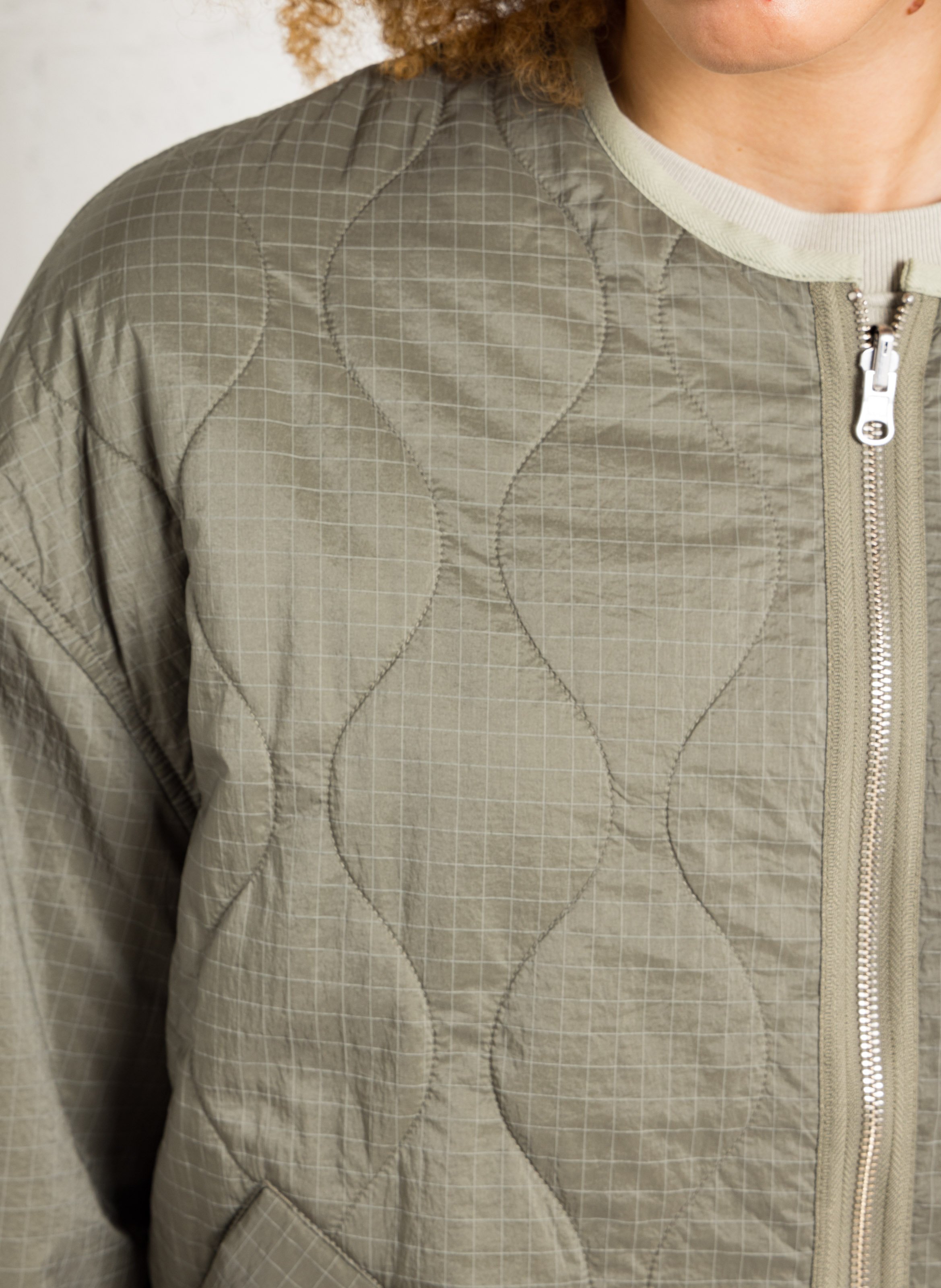 Jacke mit rundem Kragen BELLEROSE Grun