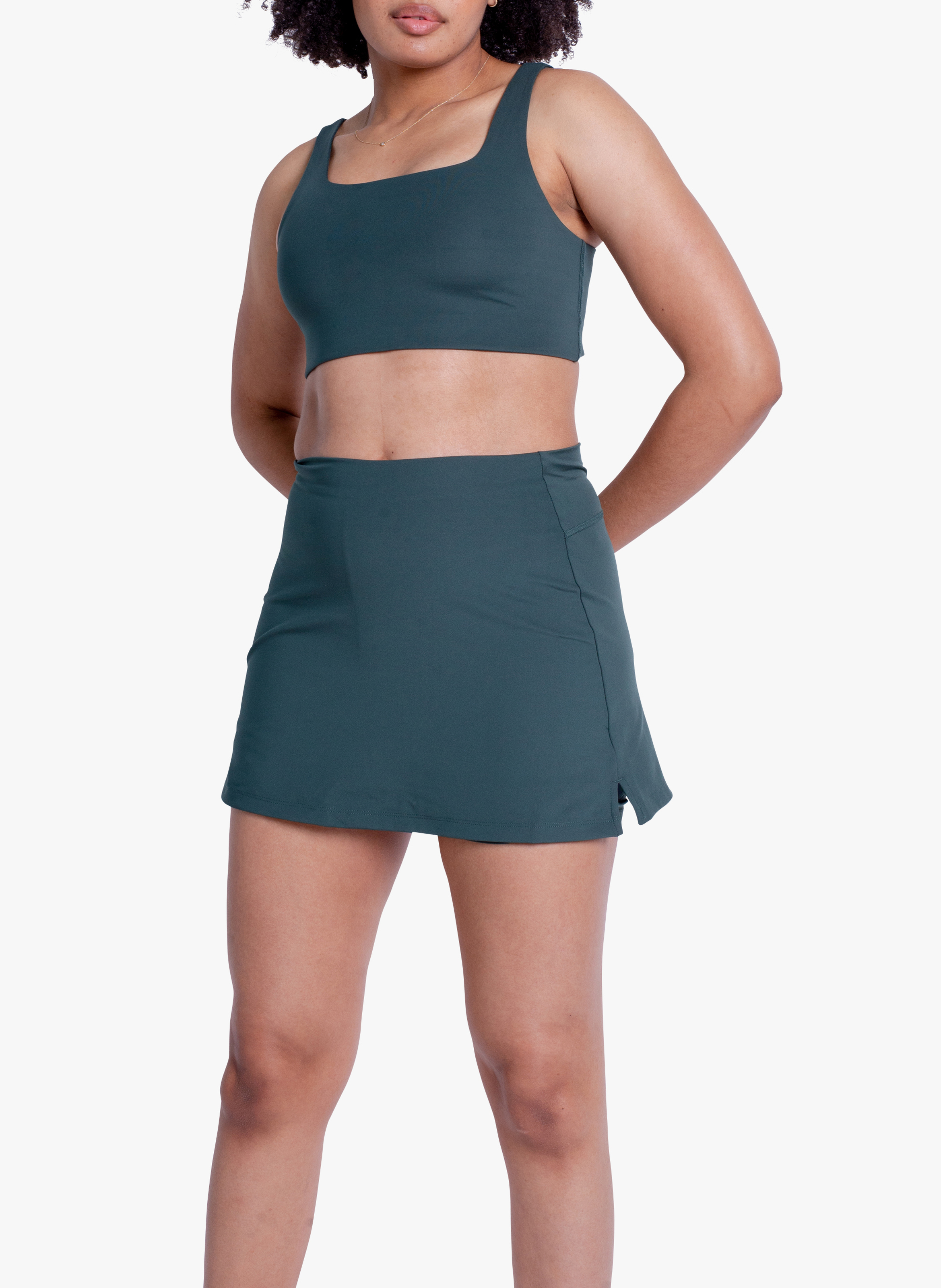 Brassière à encolure carré Tommy GIRLFRIEND COLLECTIVE Vert