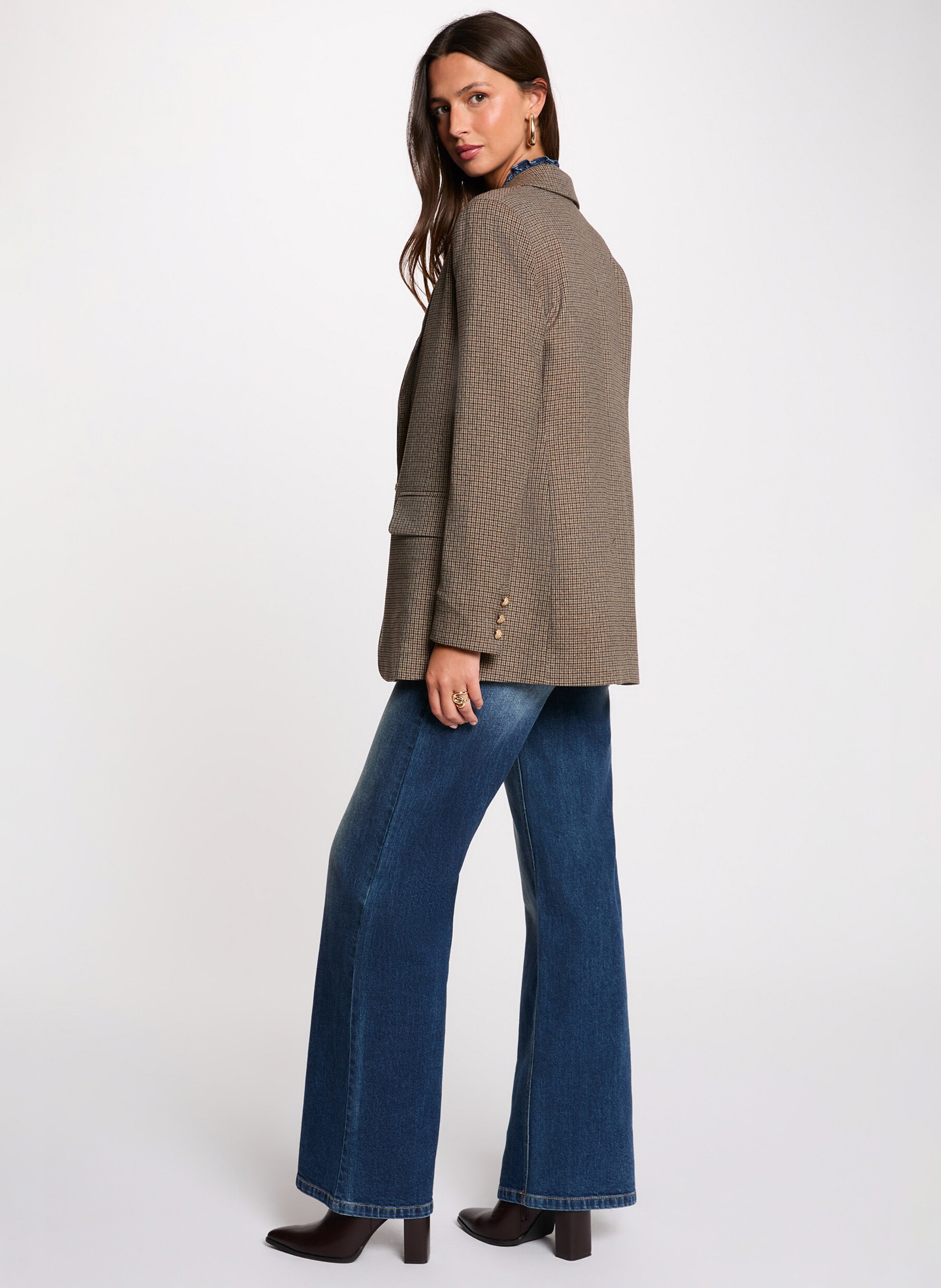 Veste tailleur ajustée imprimé MORGAN Multicolore