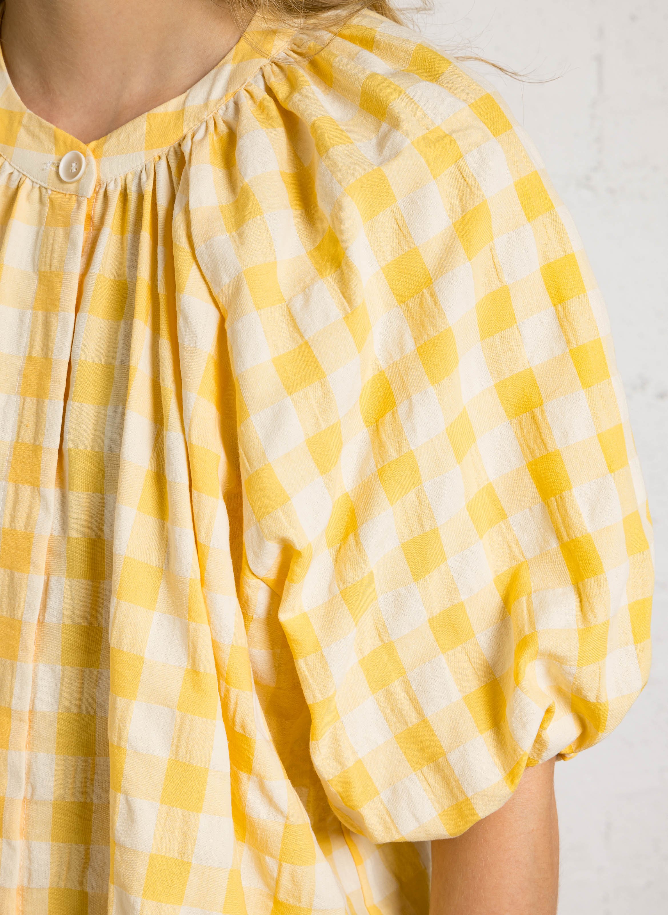 Weite Karobluse BELLEPIECE Gelb