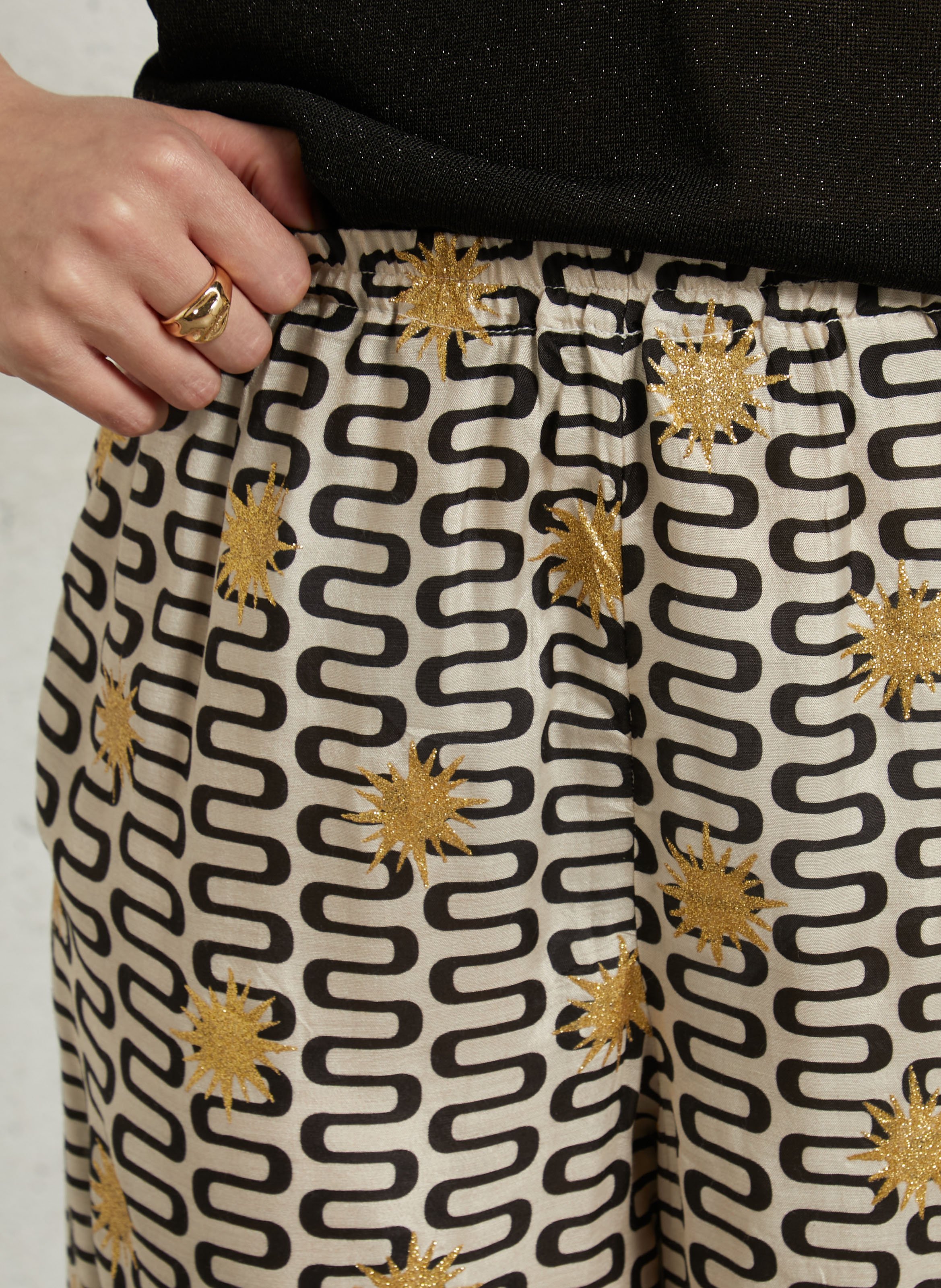 Dalida - Gerade geschnittene bedruckte Hose SUNDRESS Mehrfarbig