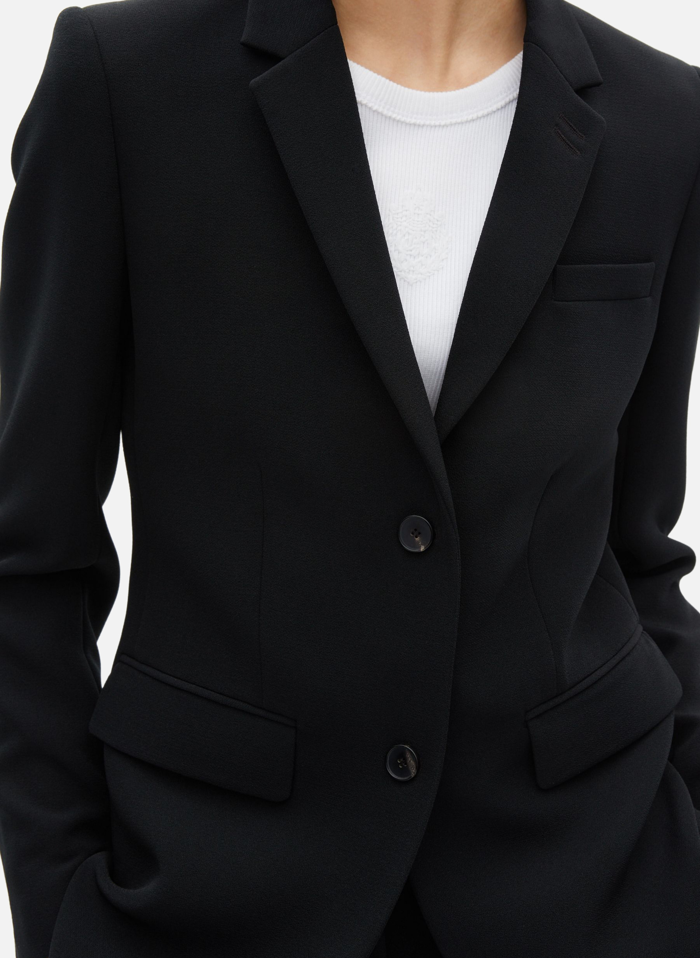 Structured crepe suit jacket THE KOOPLES Black