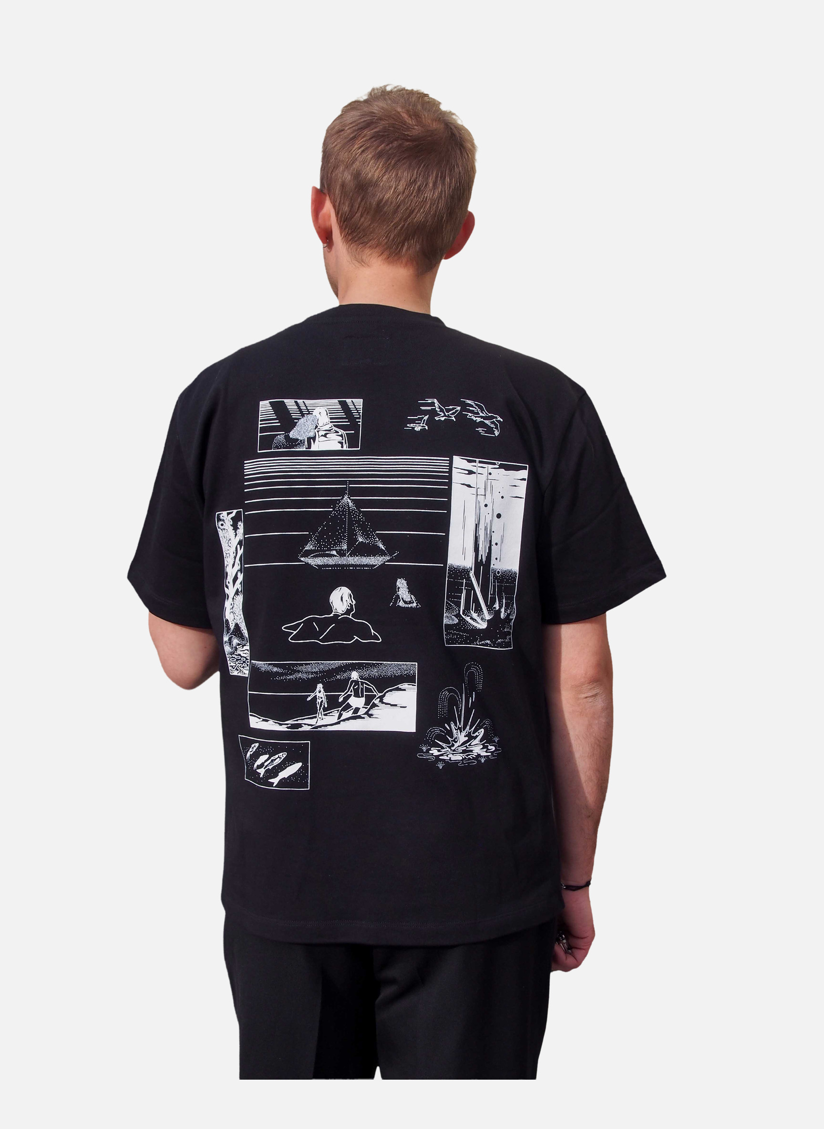 Oversized T-shirt by Gumi Merceron Noyoco Black