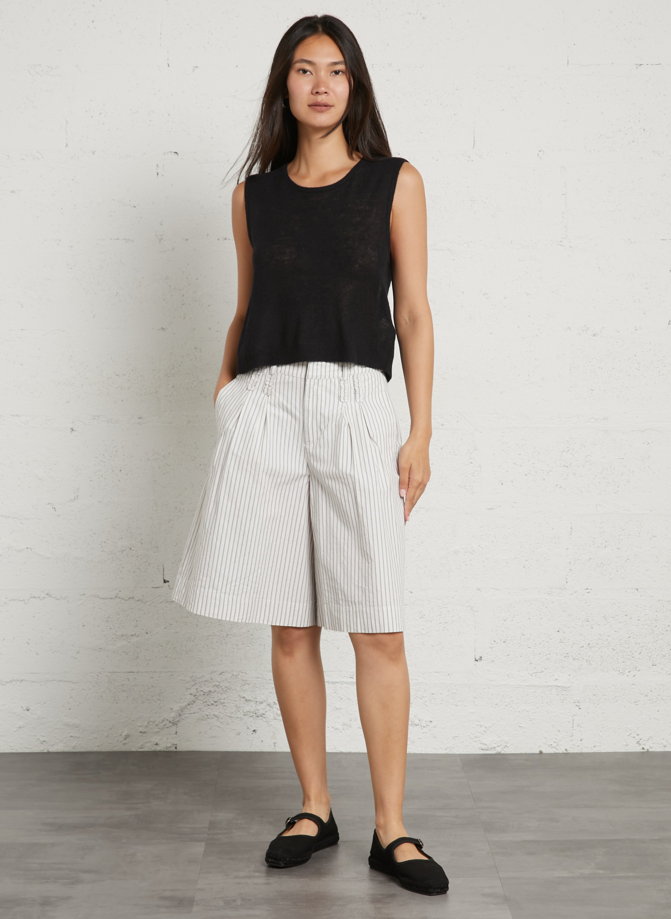 Sleeveless wool-blend sweater AMERICAN VINTAGE Black